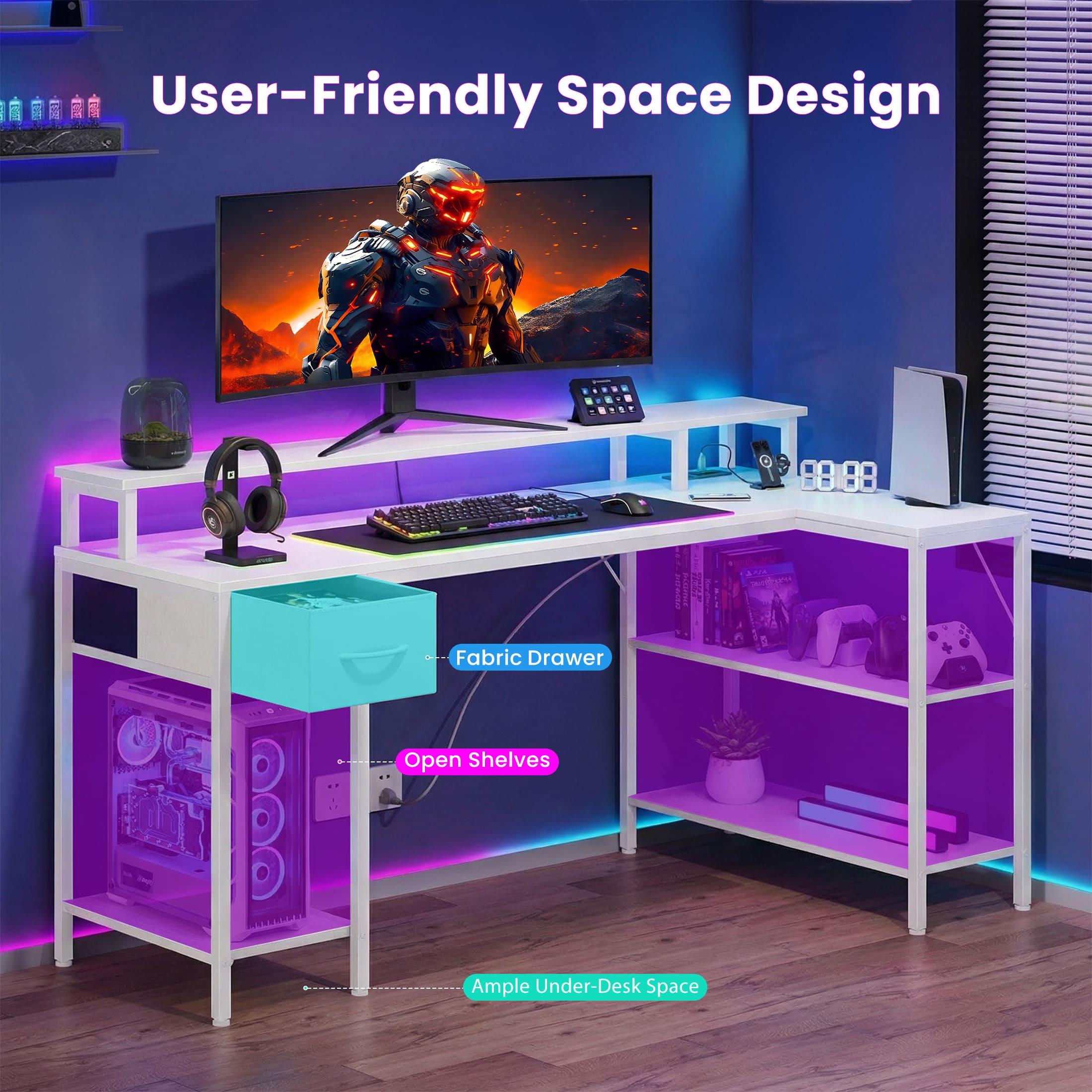 Sweetcrispy L-FH-LXZ2CDD-47WT desks - View #5