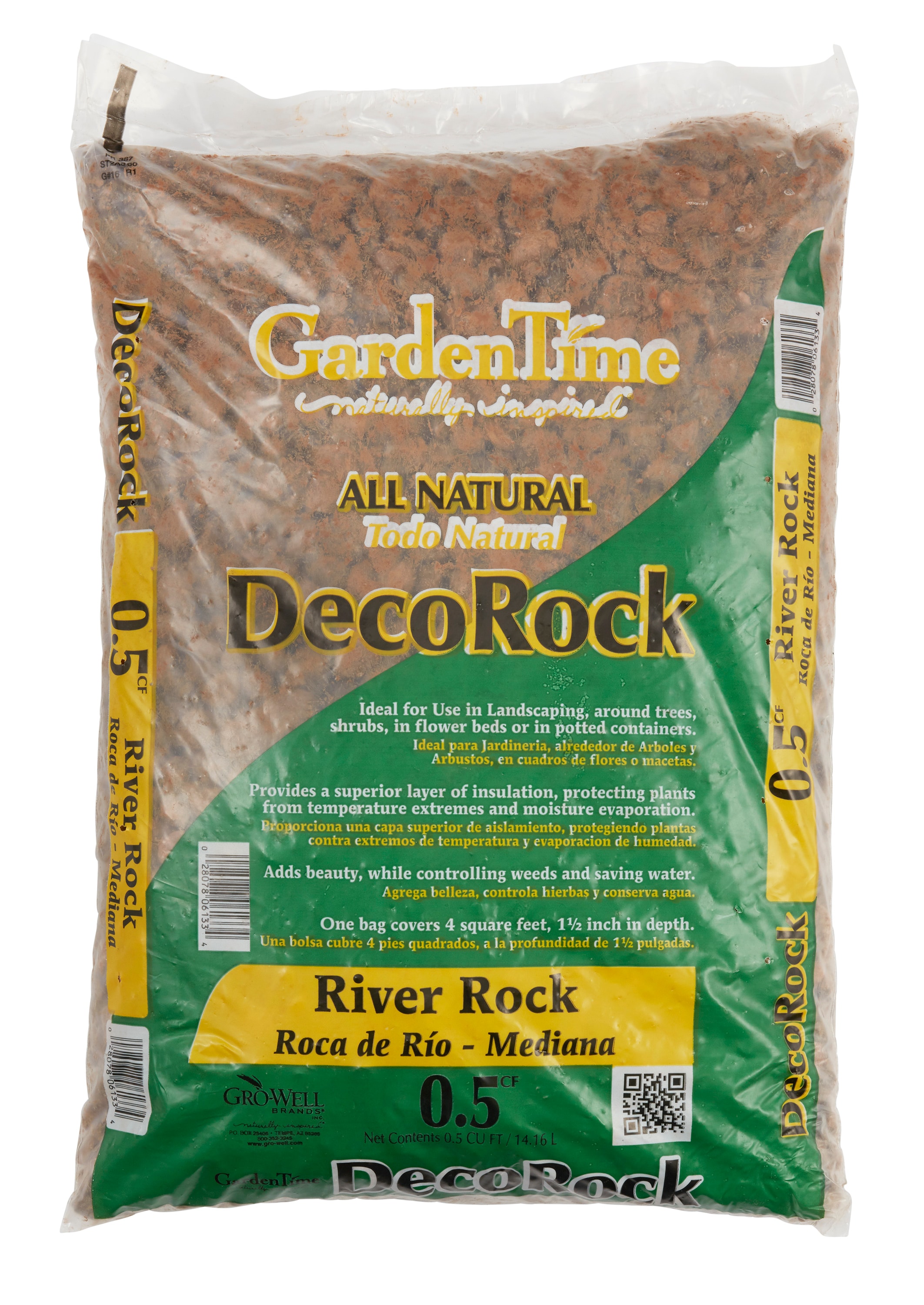 Garden Time GT 06133 0.5 Cubic feet 45-lb Gray River rock ( 0.5 - 3.0-in Rock Size )