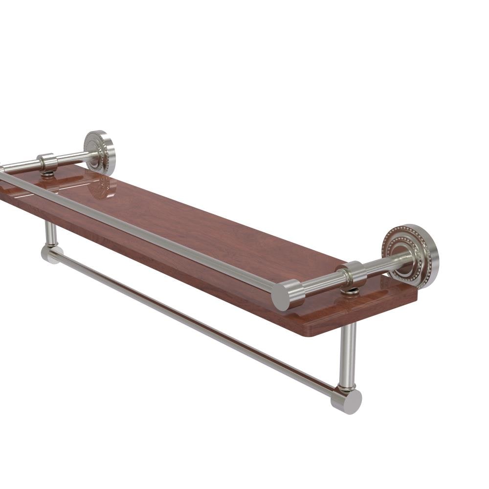 Allied Brass DT-1TB-22-GAL-IRW-SN Dottingham Satin Nickel Wall mount Bathroom Shelf ( 22-in x 5-in x 5-in )