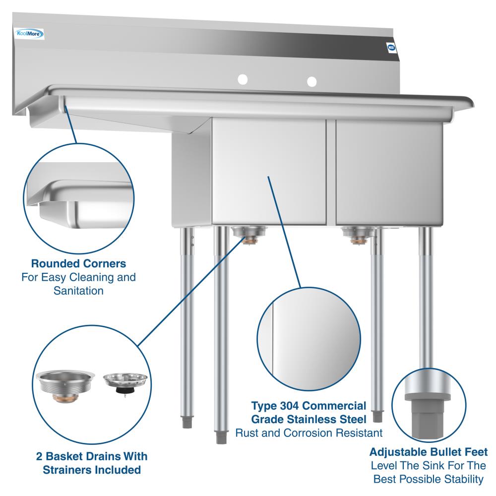 KoolMore CS212-16S Laundry-Tubs-Utility-Sinks - View #2