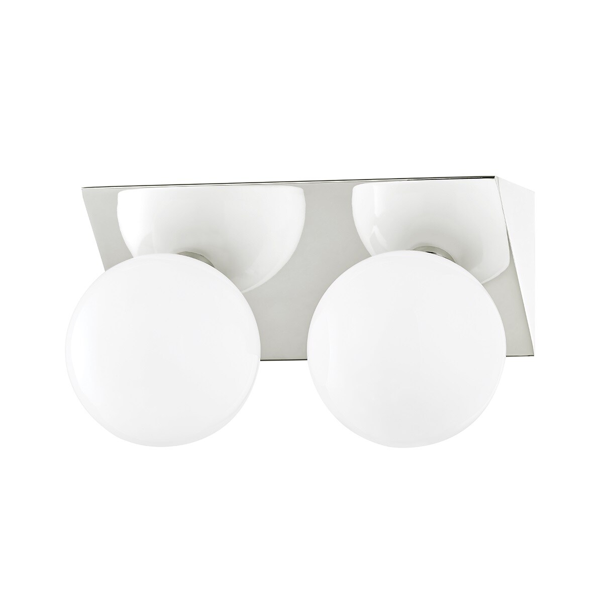 Mitzi H385302-PN Aspyn 11.75-in 2-Light Polished Nickel LED Modern/Contemporary Vanity Light
