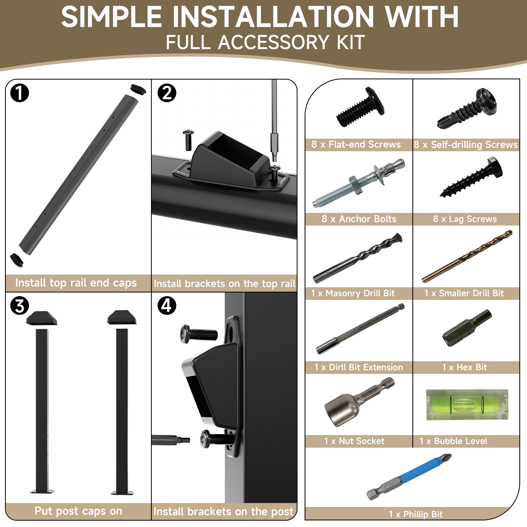 LOVMOR Y-FS-3STEP-2P Stair-Railing-Kits - View #9
