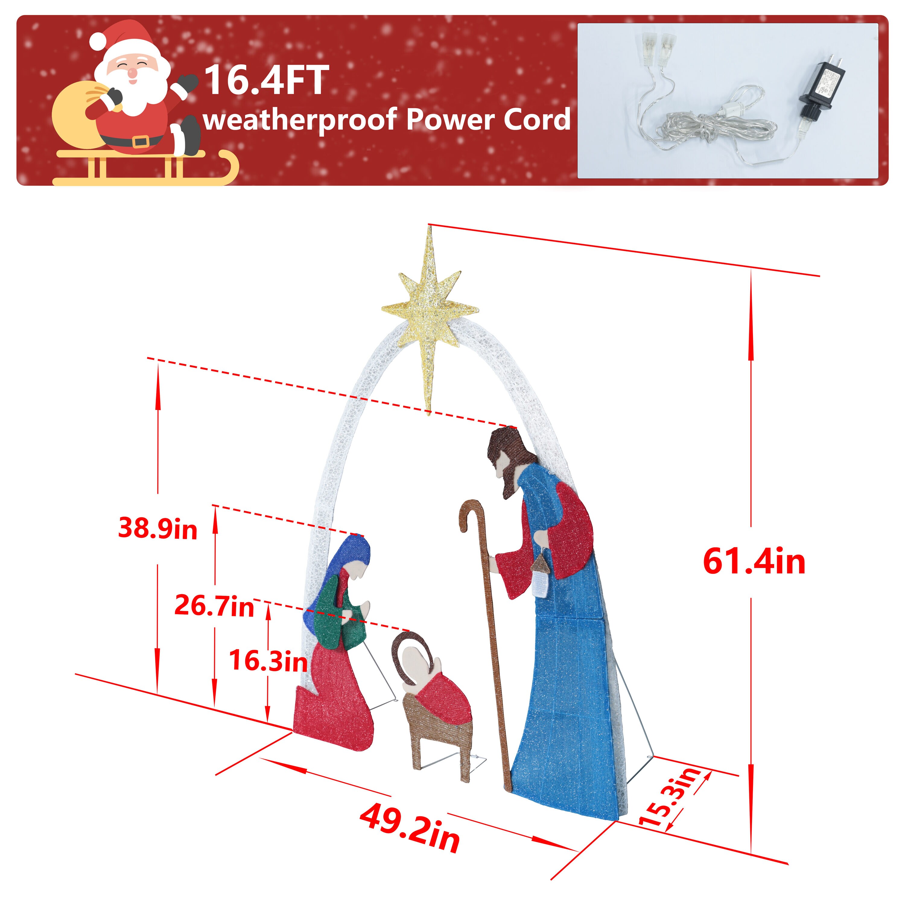 VEIKOUS PG0403-10-14 Outdoor-Christmas-Decor - View #3