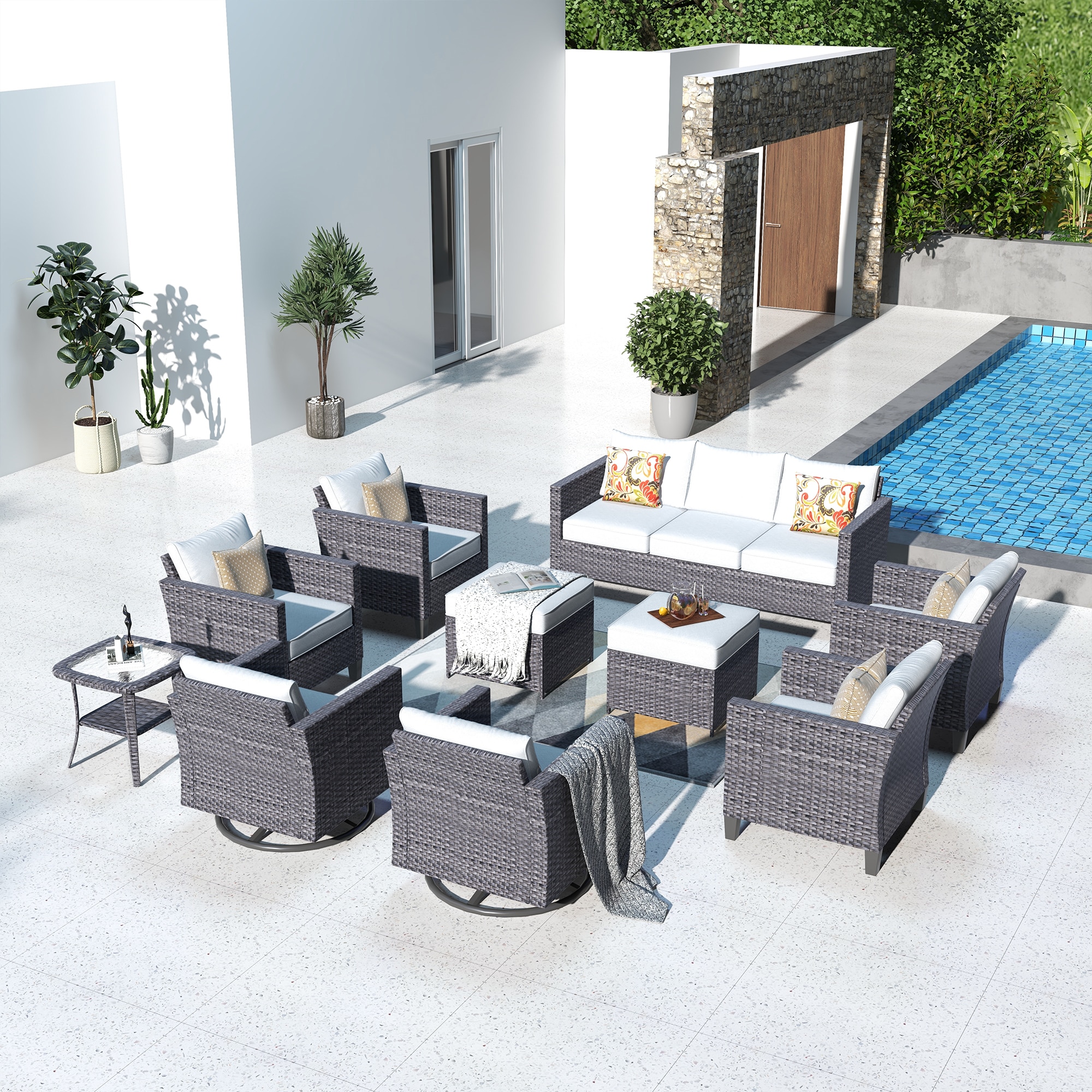 Ovios YZGRS70010 Patio-Conversation-Sets - View #2