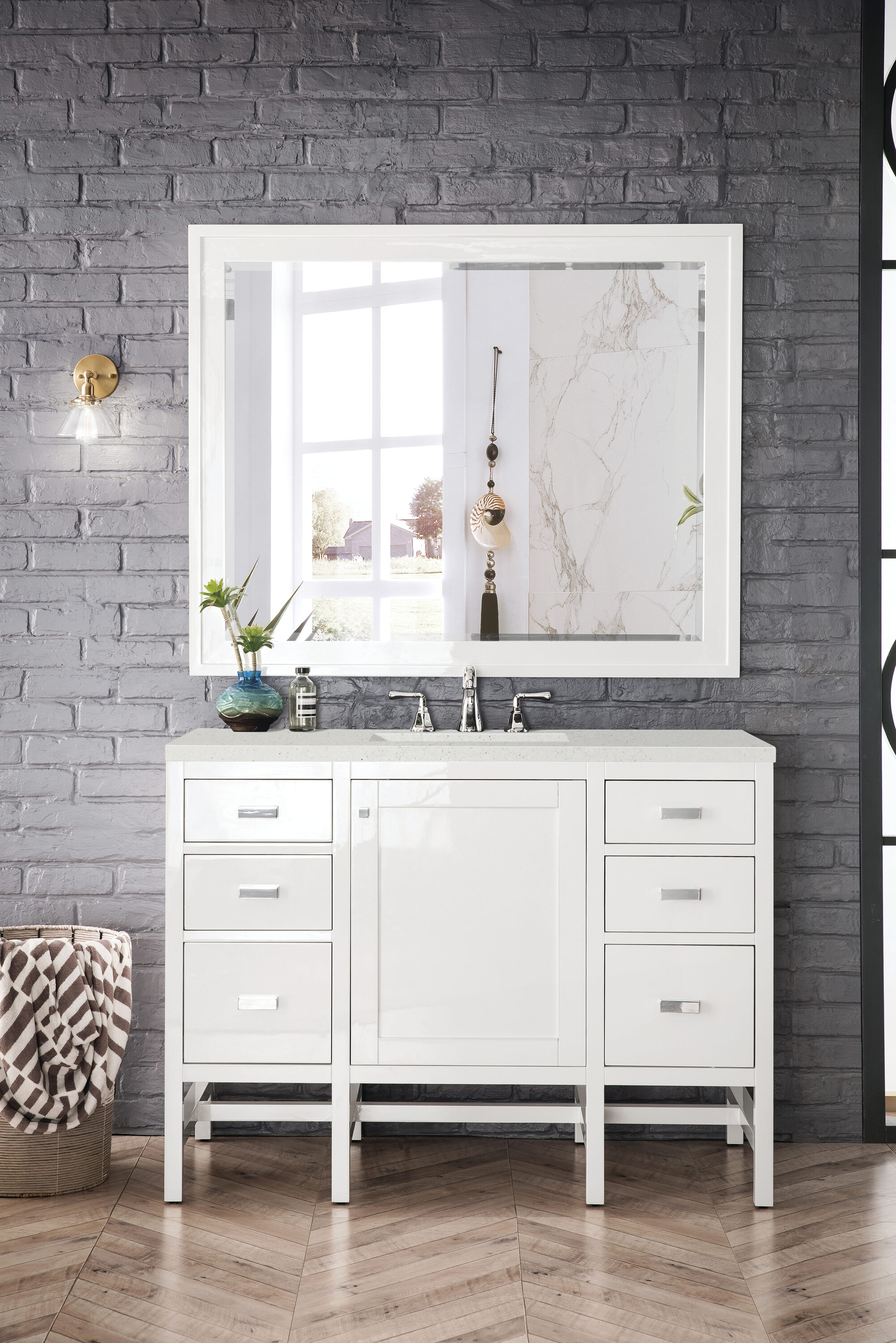 James Martin Vanities E444-V48-GW-3LDL Bath-Vanity-Combo - View #3