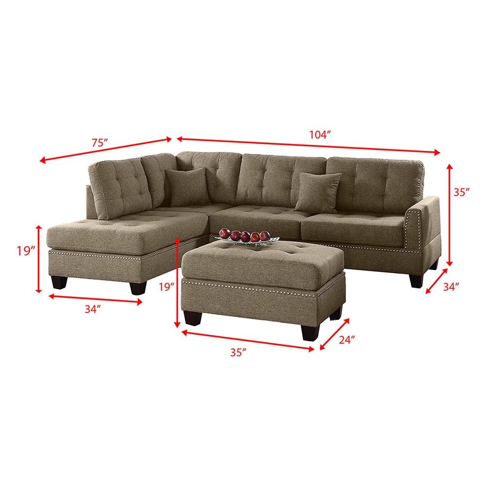 Poundex F6504 Living-Room-Sets - View #2