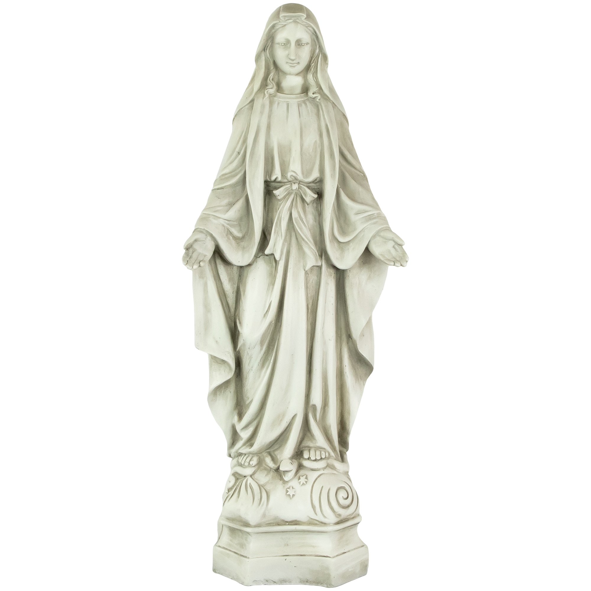 Northlight 32588780 28.25-in H x 10.5-in W Off-white Religion Garden Statue