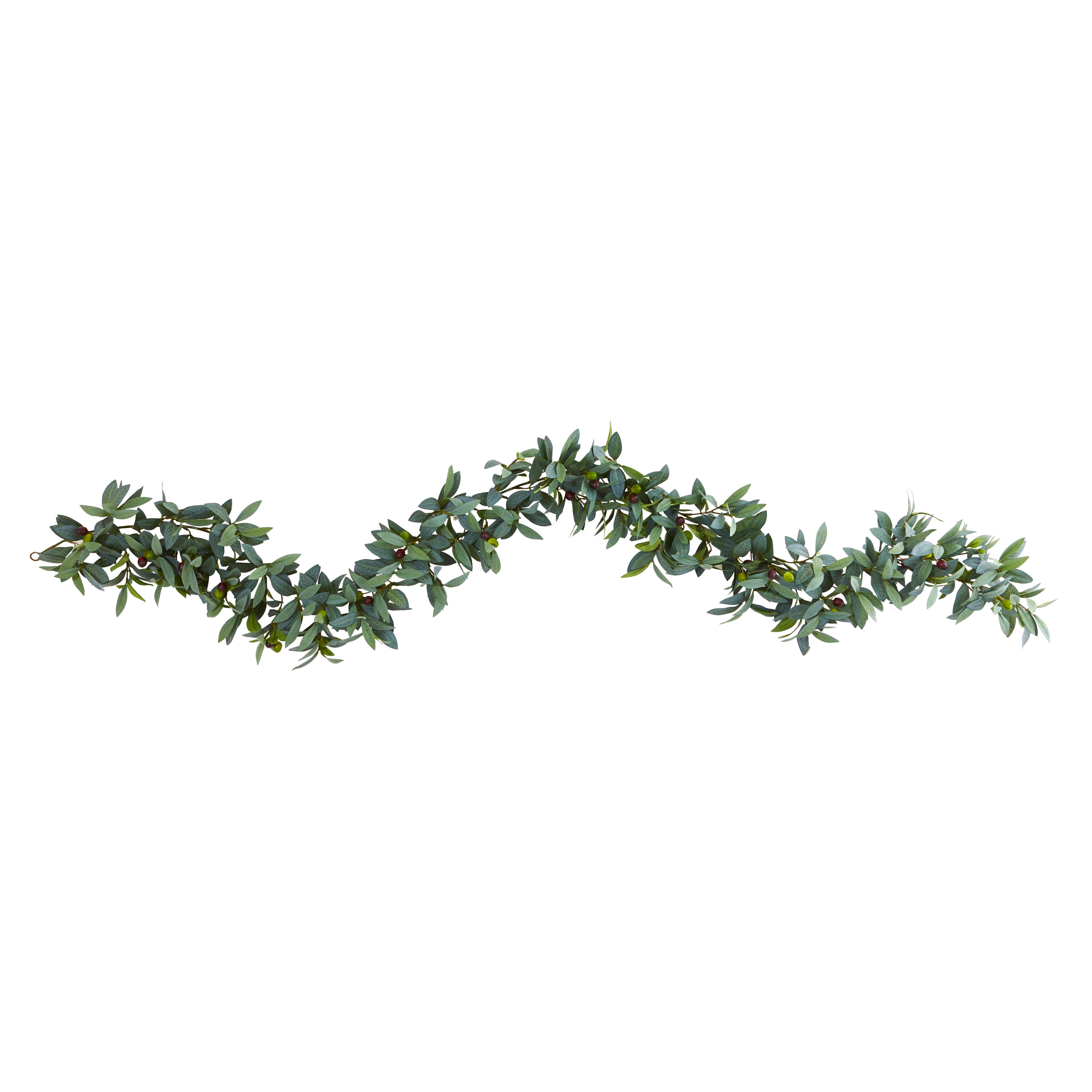 Nearly Natural -  6.5-ft Olive Artificial Garland