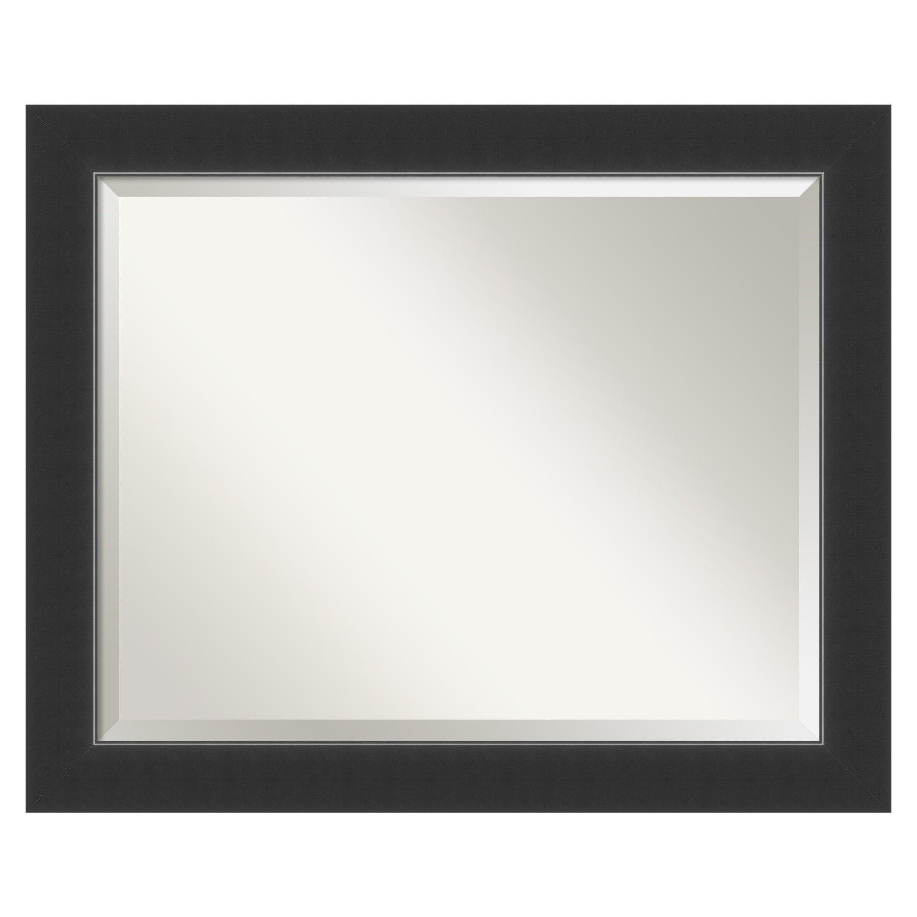 Amanti Art DSW3572571 Corvino 33.0-Inches x 27.0-Inches Framed Rectangle Bathroom Vanity Mirror ( Satin Black )