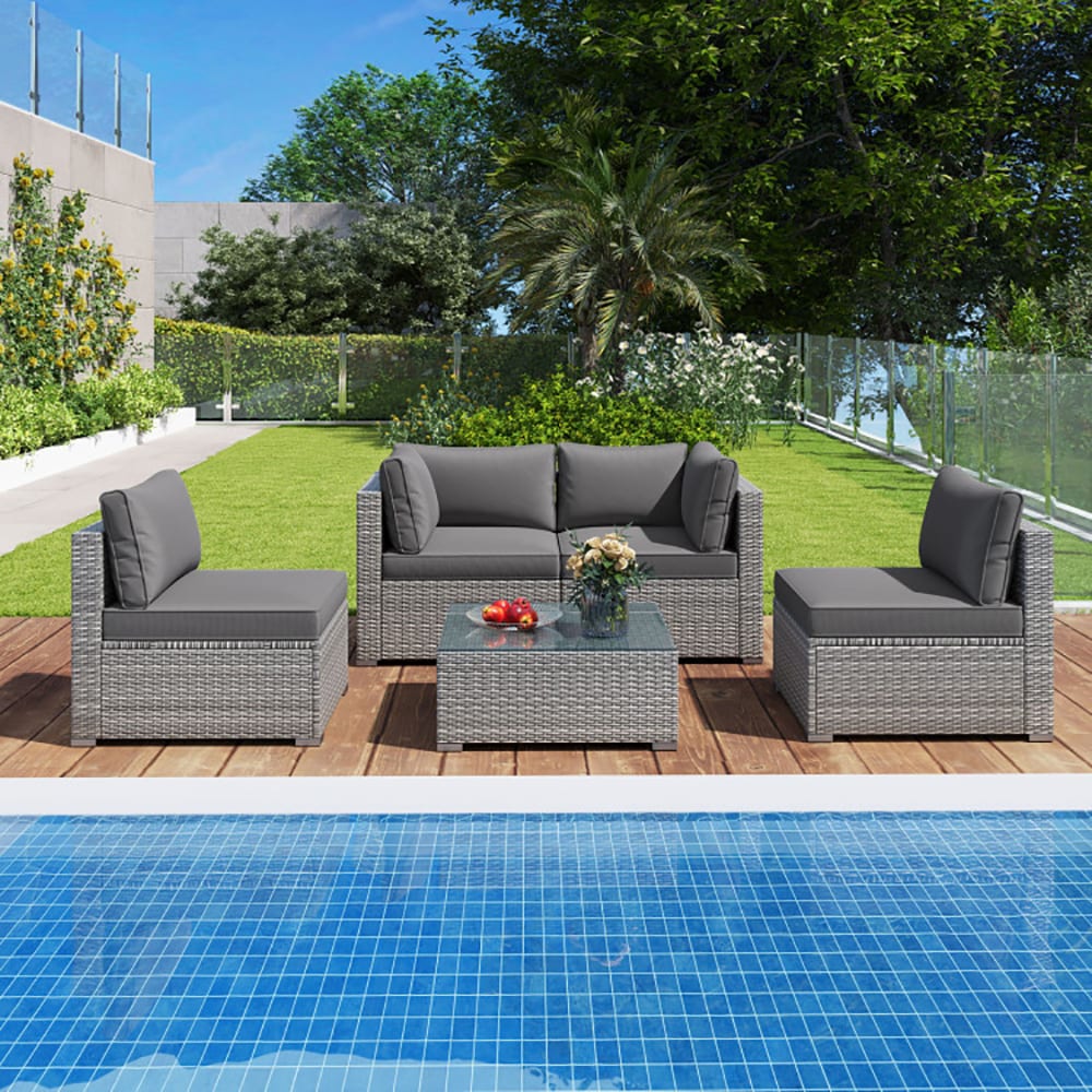CASAINC CN-WFQ09-BR-BL Patio-Conversation-Sets - View #3