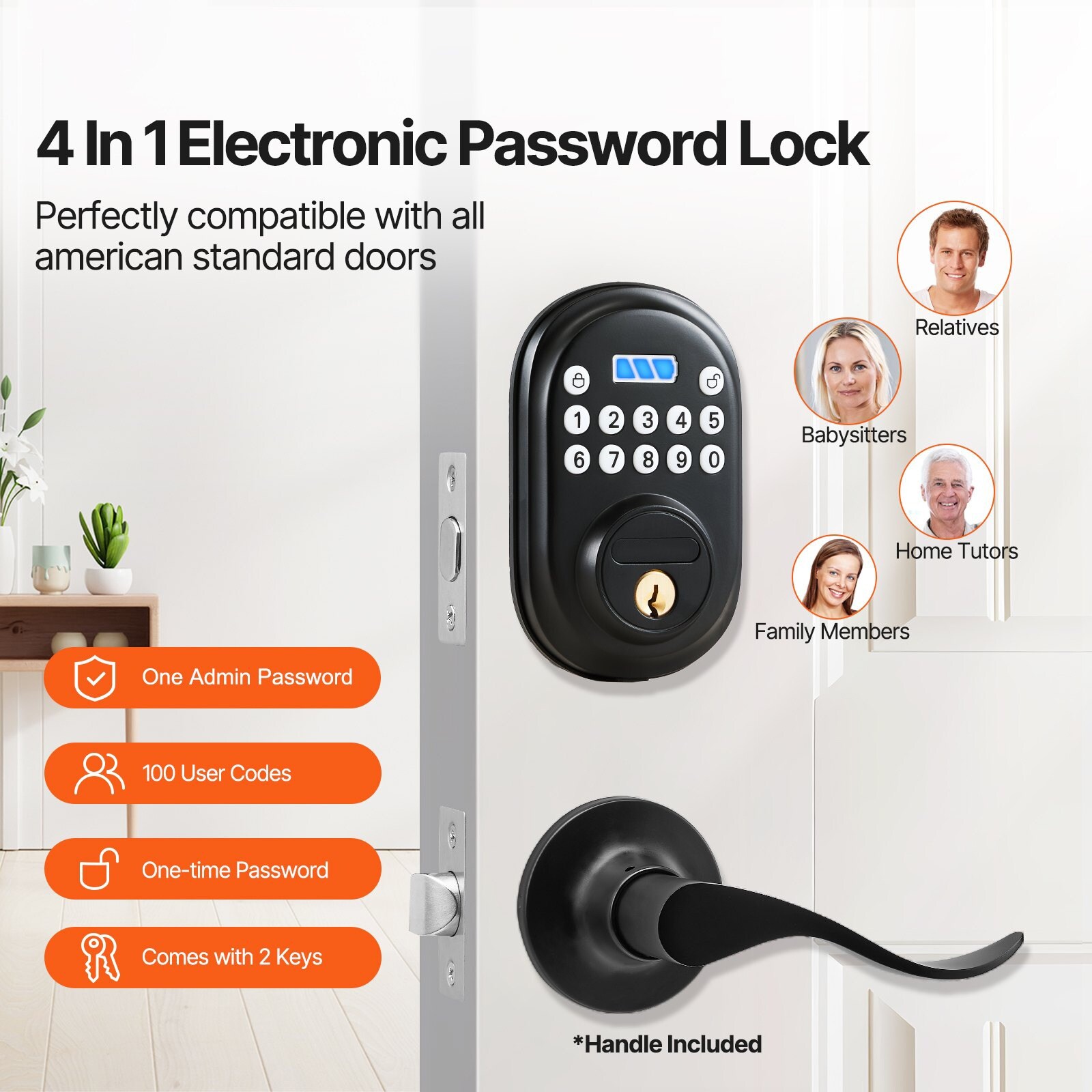 GIVIMO LW108GIVSS2561 Electronic-Door-Locks - View #4