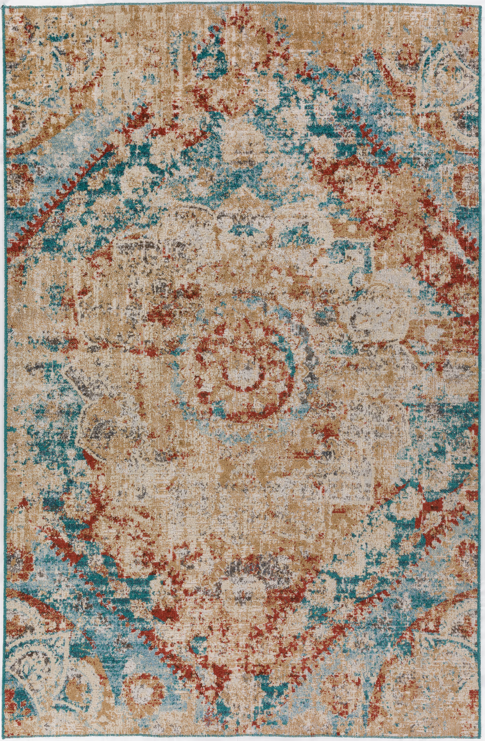 Addison Rugs AFX35ME3X5 Fairfax 3 X 5 (ft) Meadow Indoor Distressed/Overdyed Bohemian/Eclectic Area Rug