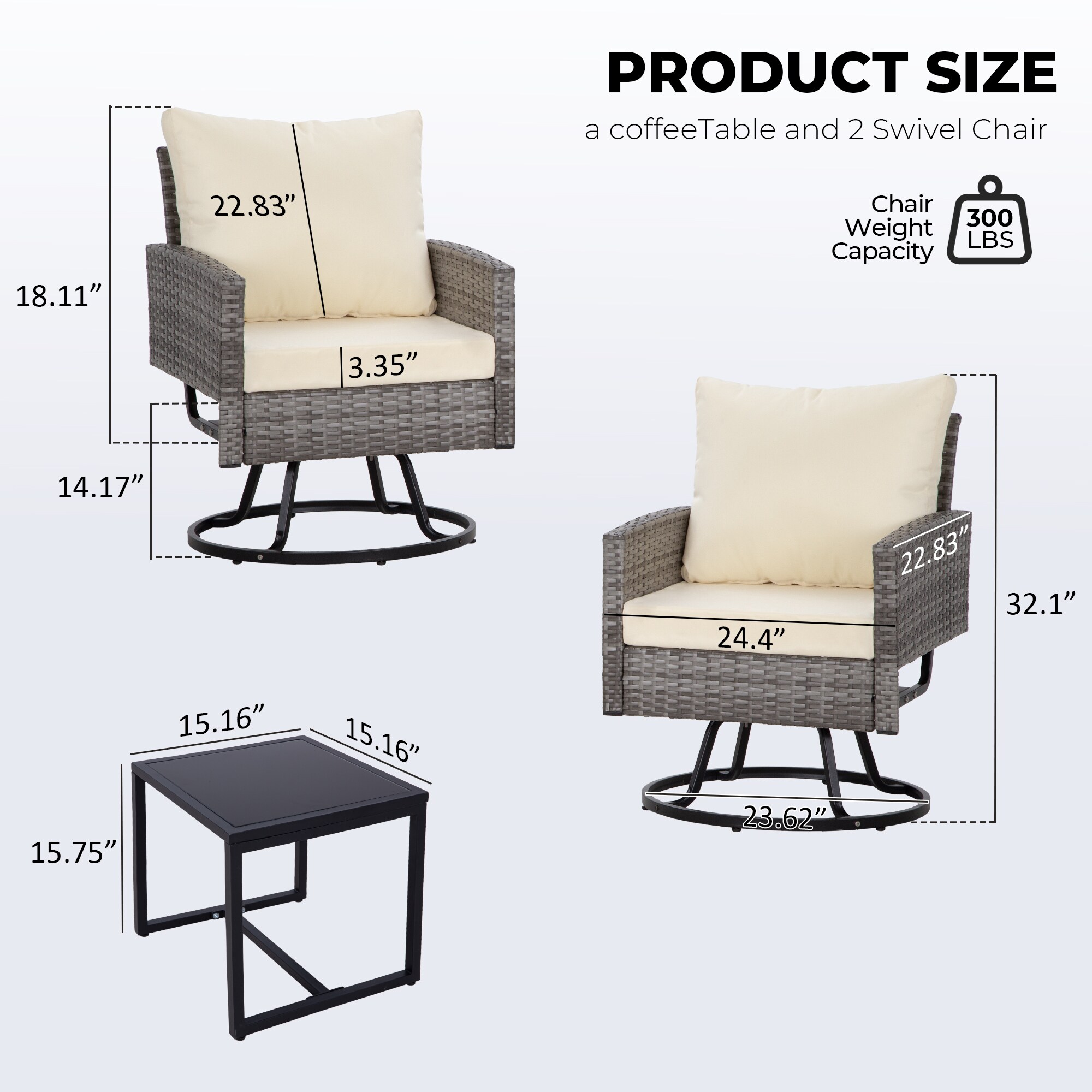 Damerin Z0117F Patio-Chairs - View #2