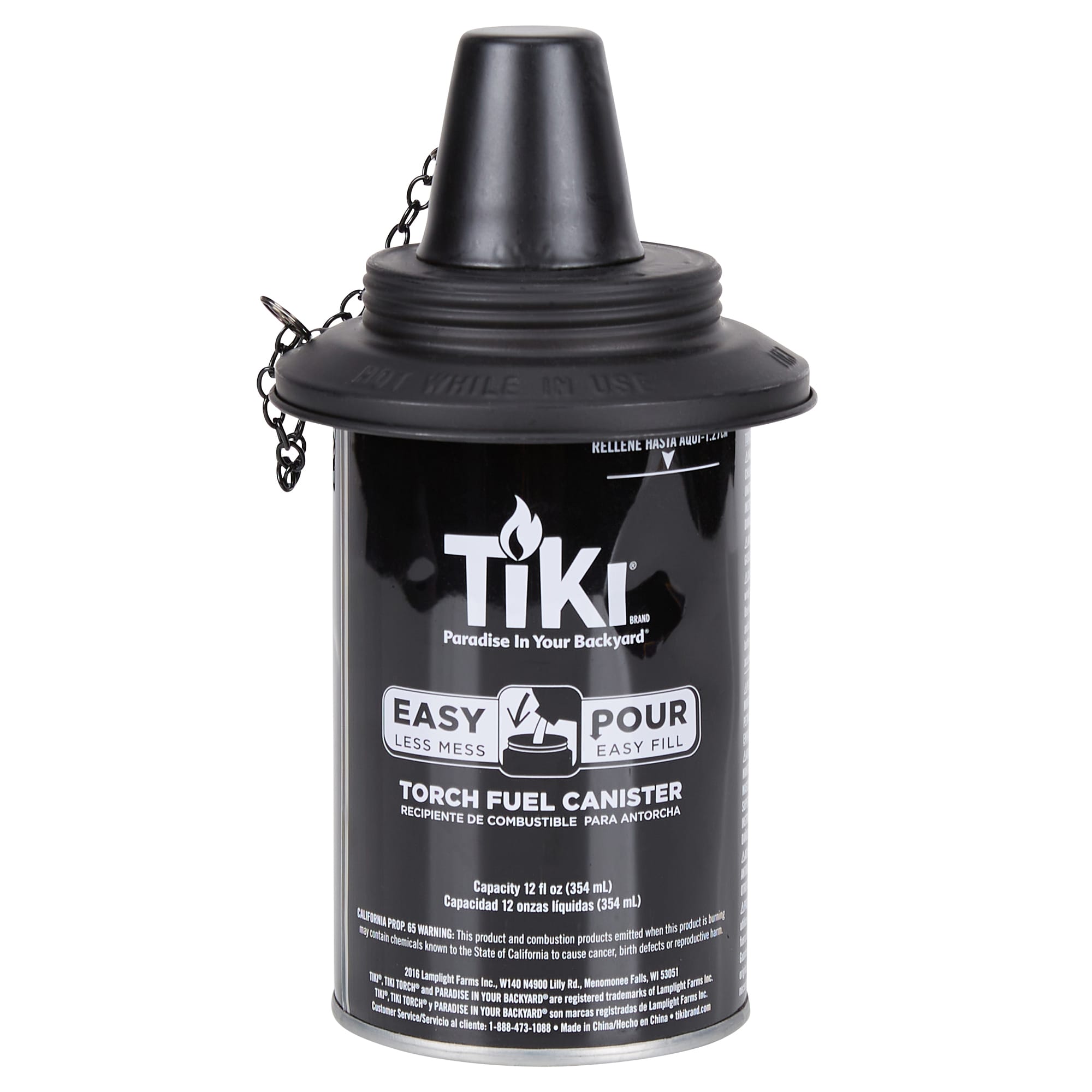 Pack of 4 12 Ounce TIKI Torch Replacement Canister with Easy Pour System