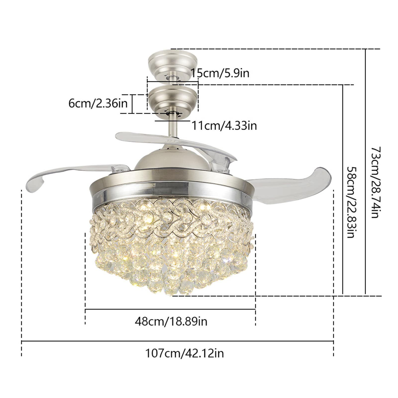 Oukaning HG-HSYXF-2219-1 Ceiling-Fans - View #4