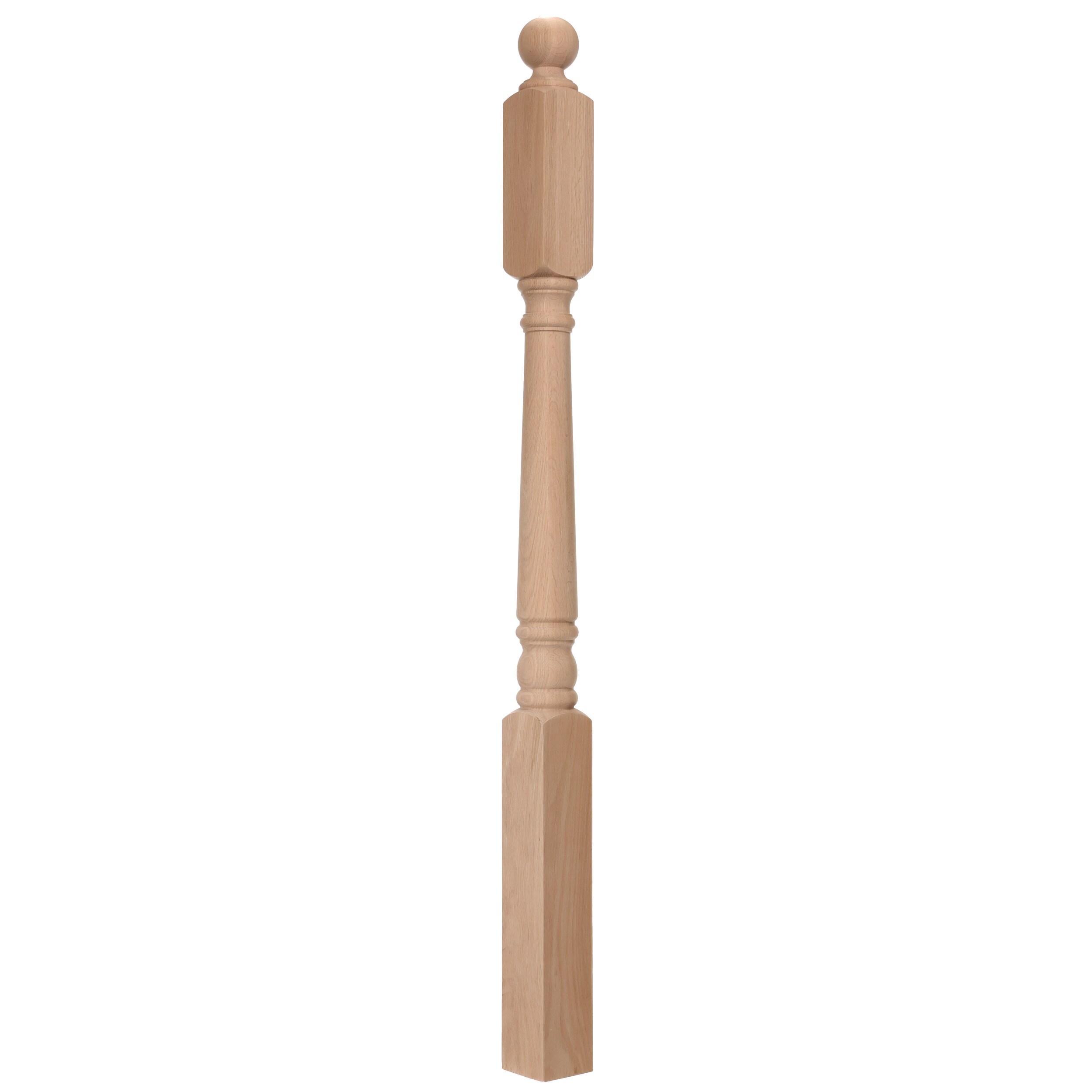 RELIABILT 3.5-in x 56-in Unfinished Oak Universal Stair Newel Post in ...