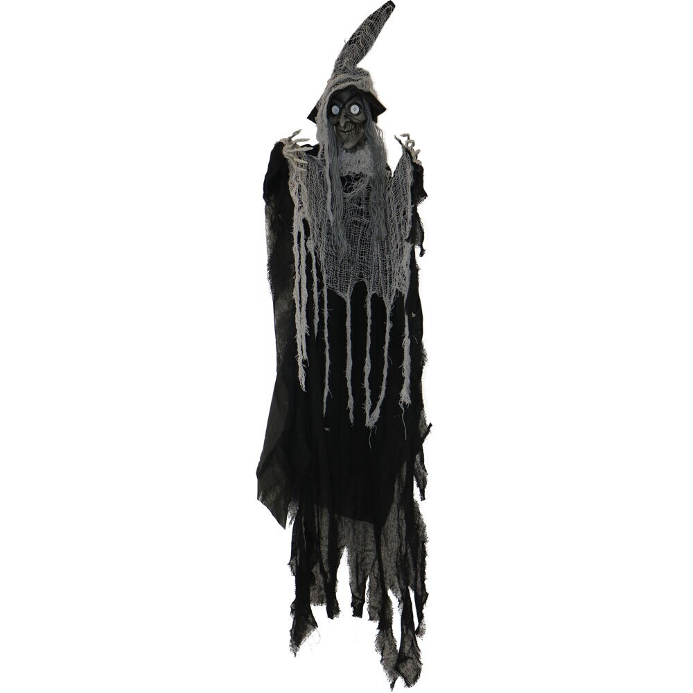 Haunted Hill Farm 51-in Hanging Witch Figurine Halloween Decor Multi ...