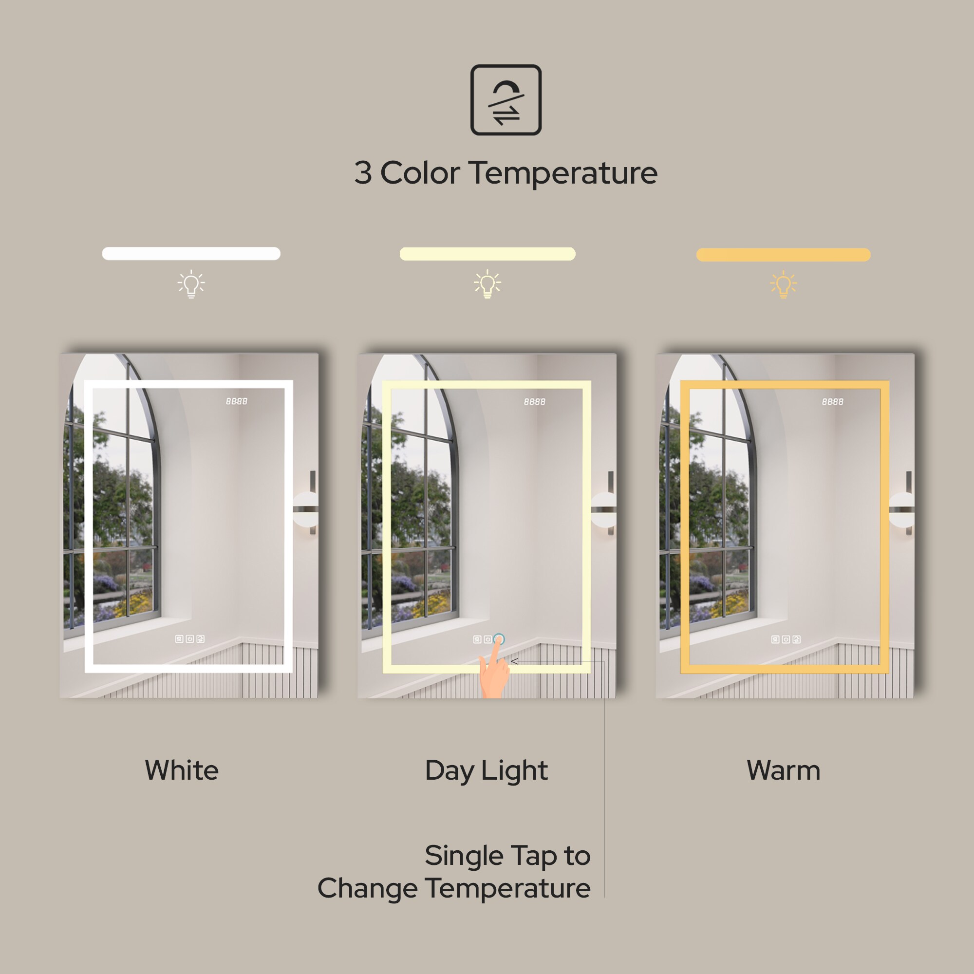 Ayna Decors AMCNE2432LEDR Bathroom-Medicine-Cabinets - View #9