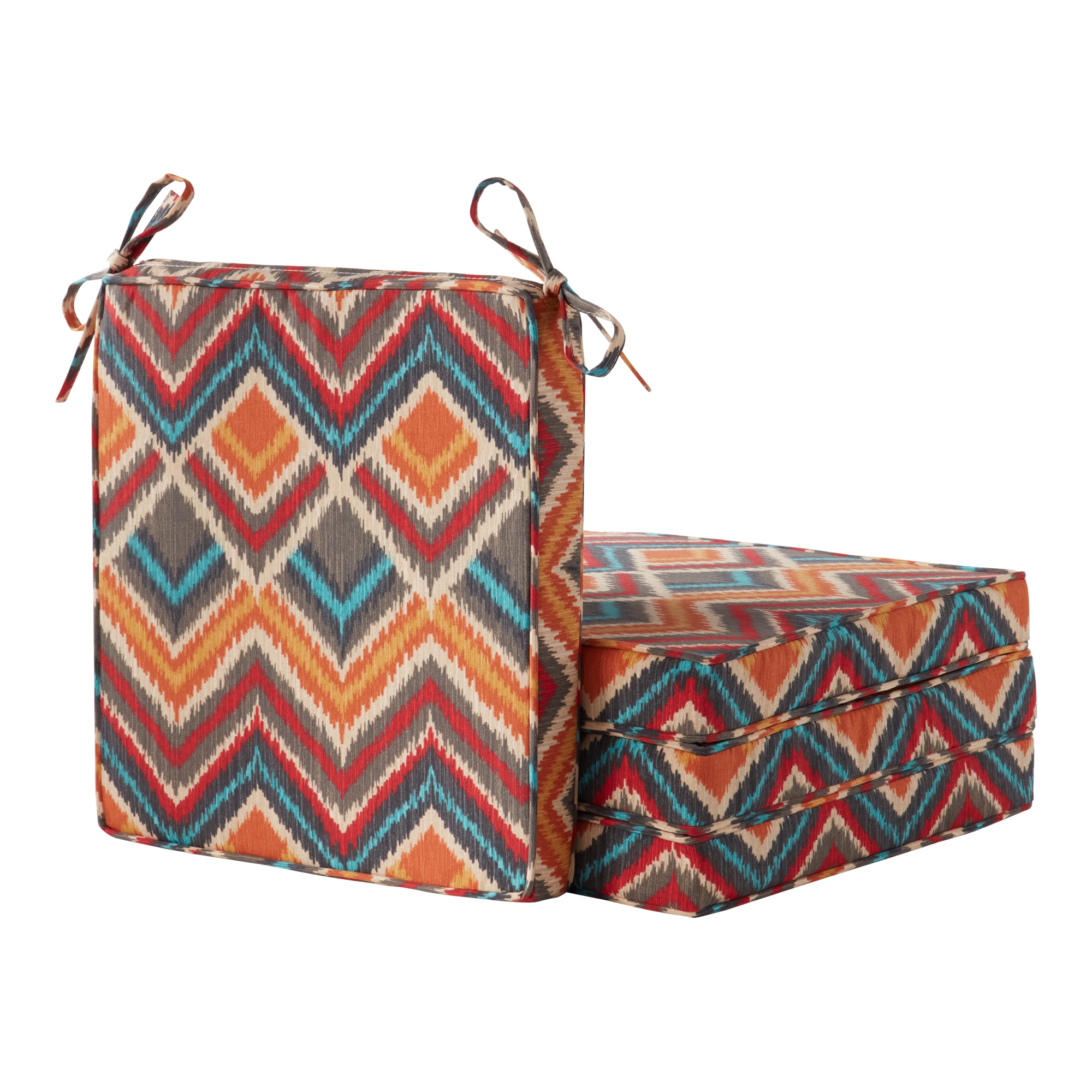 Greendale Home Fashions OP2100S4-SURREAL 18-in x 18-in 4 -Piece Surreal Patio chair cushion