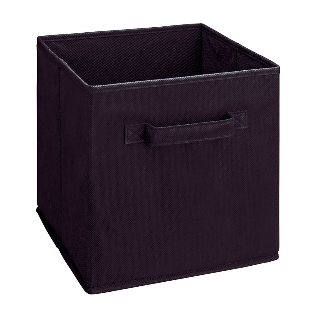 Fabric Storage Bins Baskets Foldable Cloth Storage Cubes Organizers for Closet - Black - 13x13x13