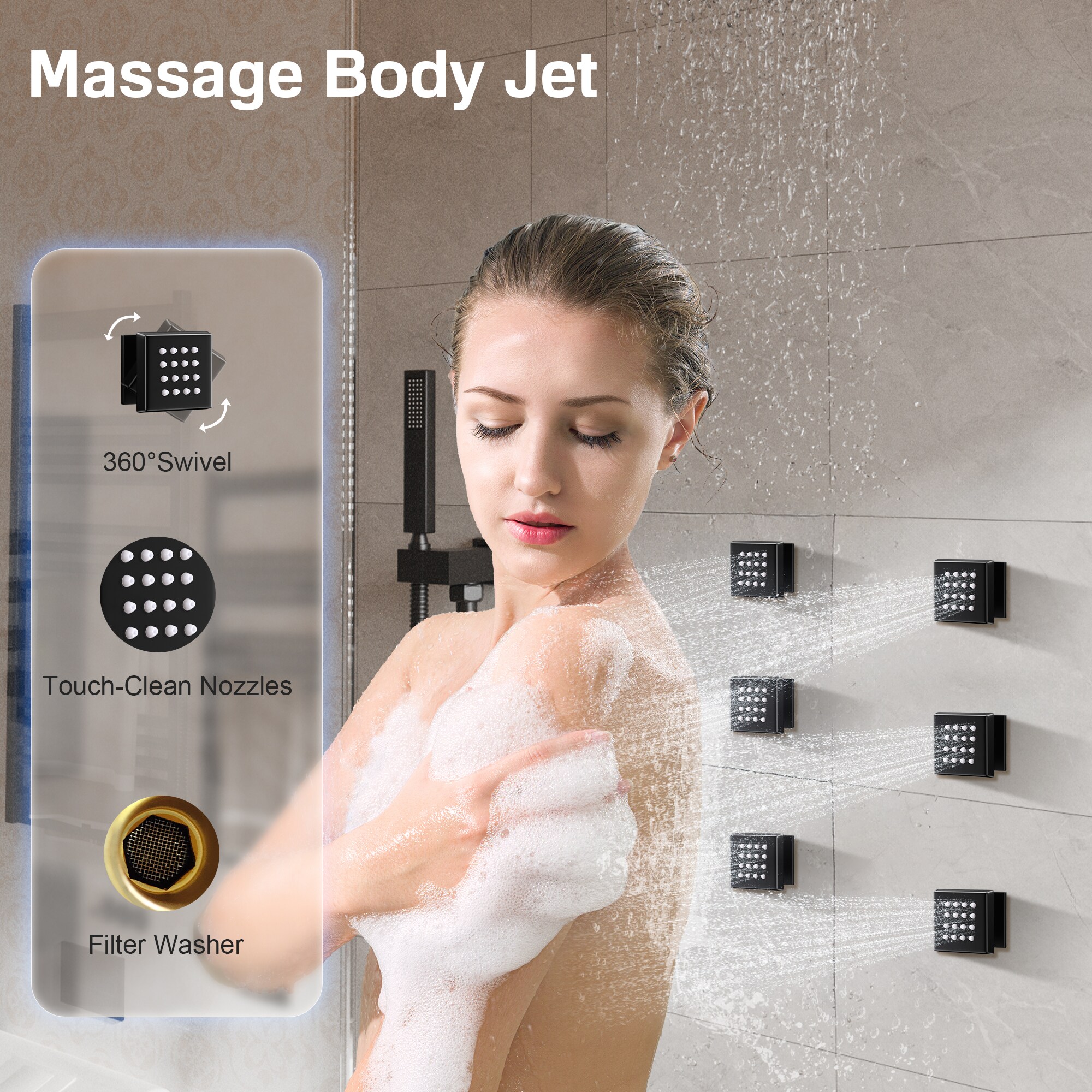 CASAINC TC05-VB Showerhead-Bar-Panels - View #10