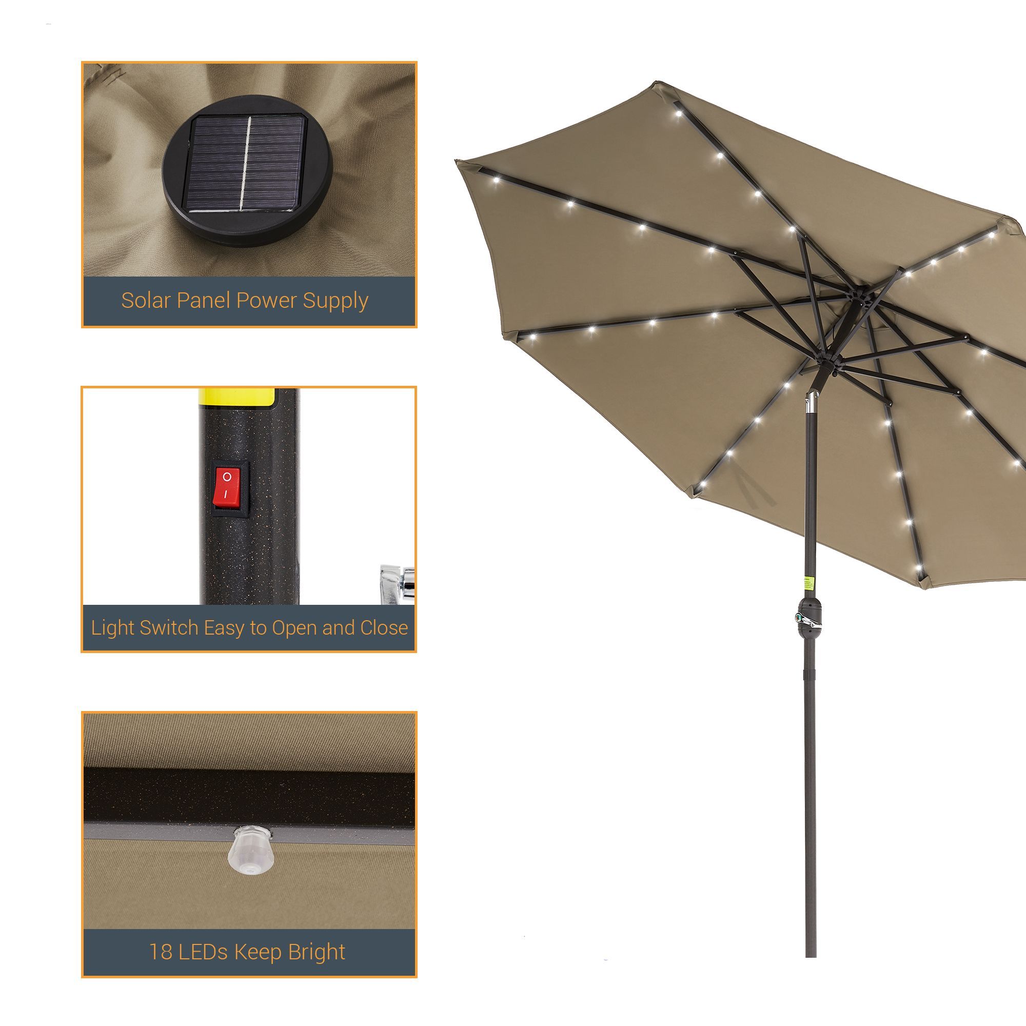 Sonkuki SD-027K-LED Umbrellas-2 - View #3
