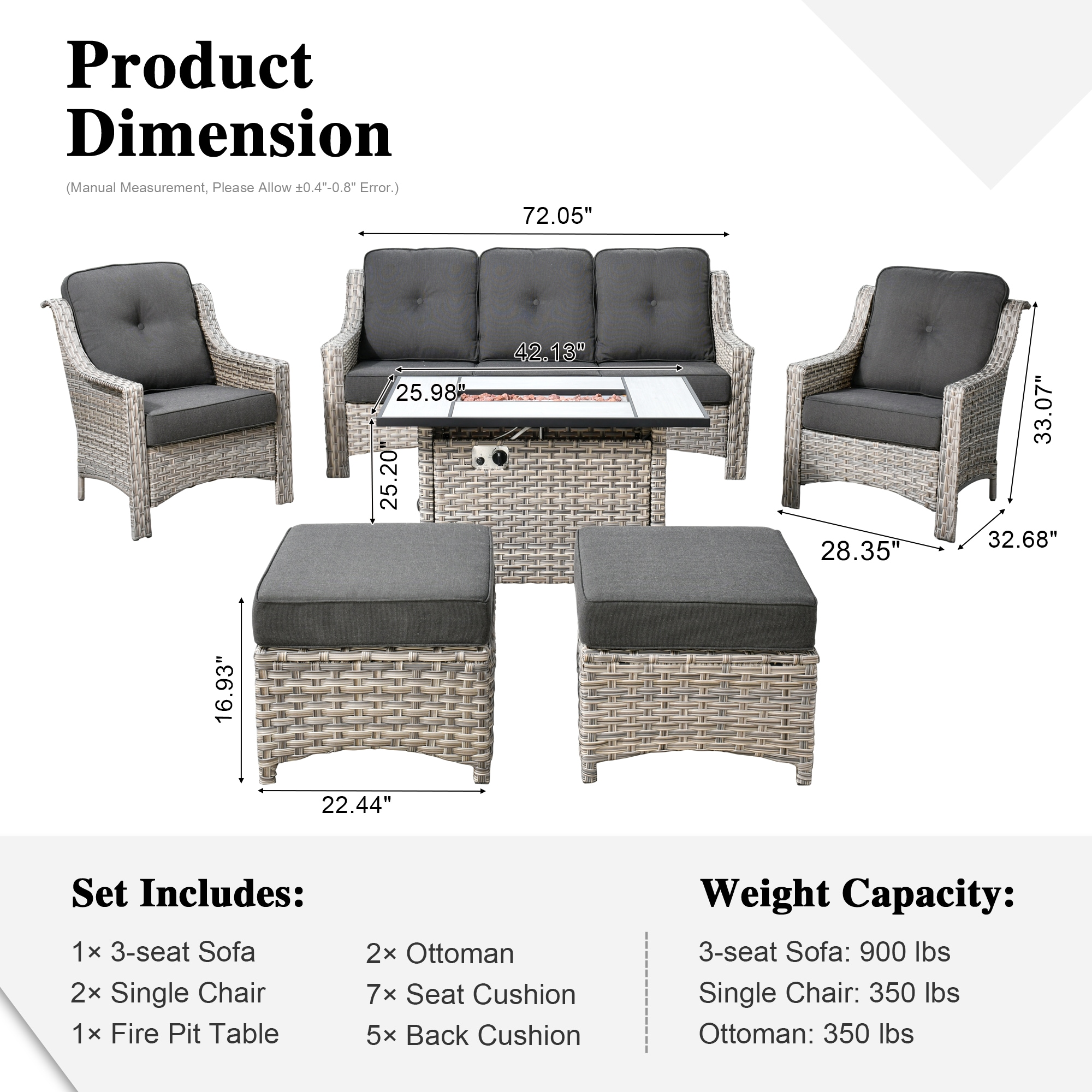 XIZZI XIPAD1164-CFP Patio-Conversation-Sets - View #9