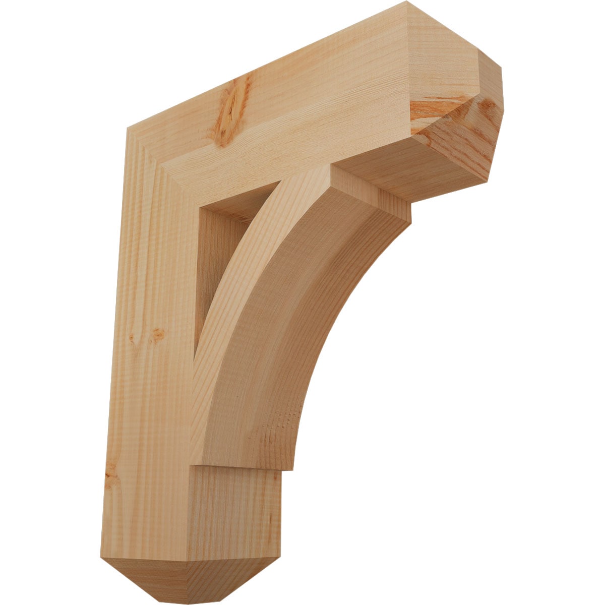 Ekena Millwork BKT06X20X24THR04SDF Thorton craftsman smooth 5-1/2-in x 20-in x 24-in Douglas fir Brown Wood Standard bracket