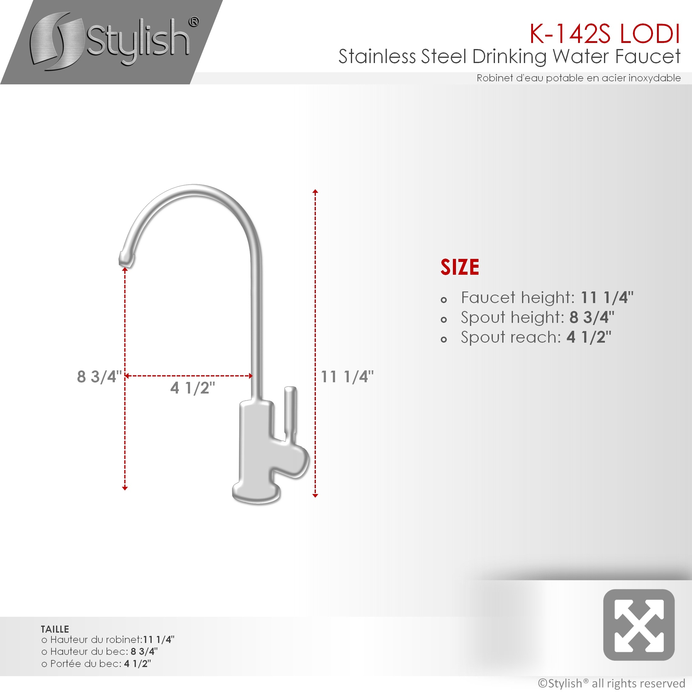 Stylish K-142S Kitchen-Faucets - View #9