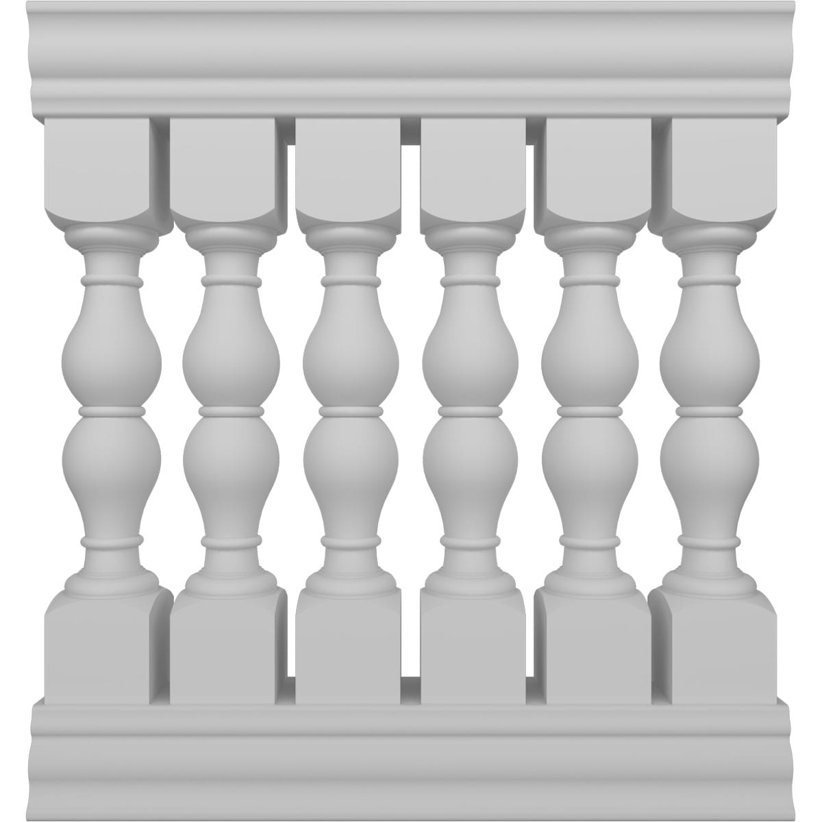Ekena Millwork BALK42X036AVA FiberThane 3-ft x 42-in Avalon Fiberglass Deck Rail Kit
