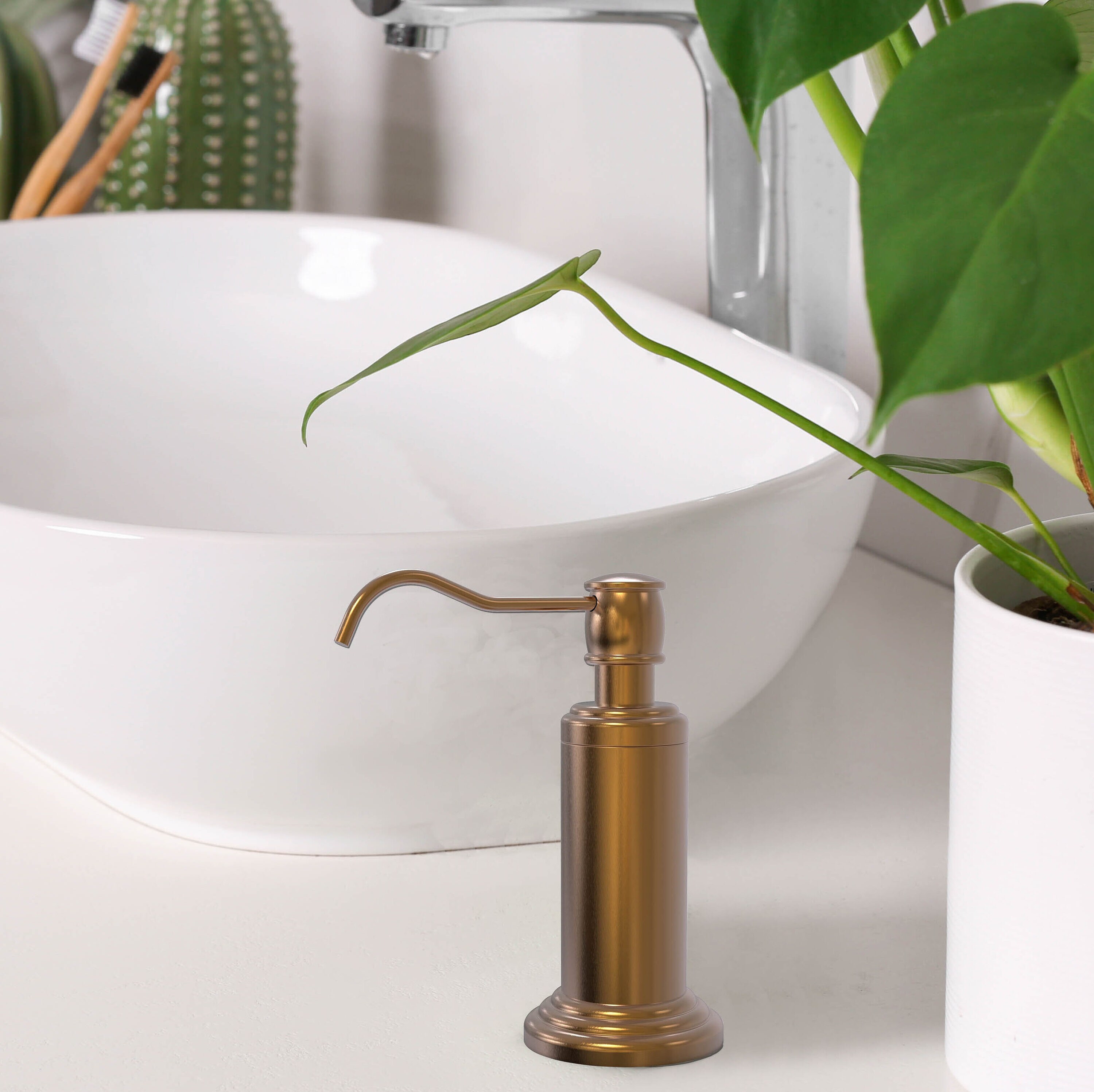Allied Brass WP-61-BBR Soap-Lotion-Dispensers - View #3