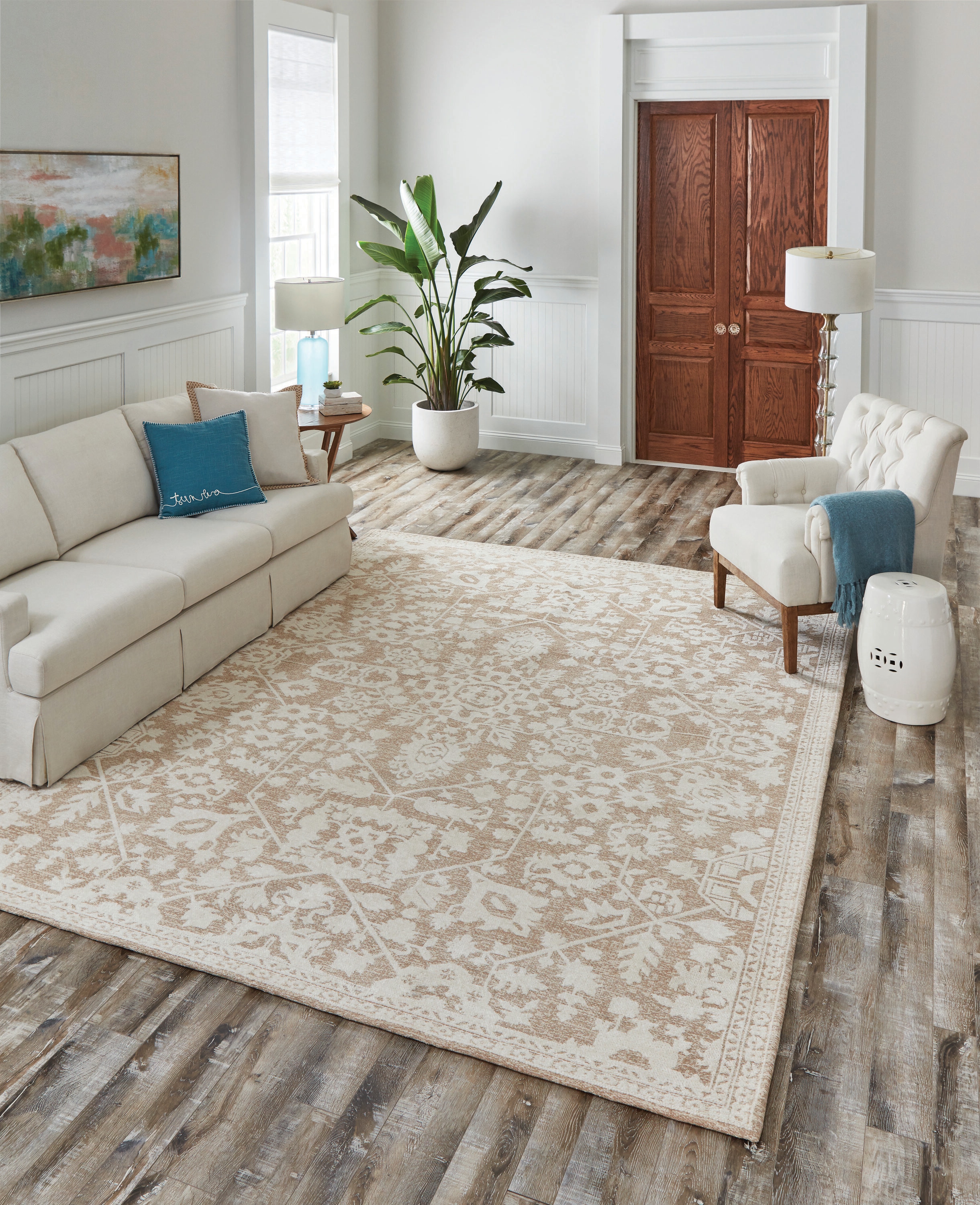 allen + roth 8 x 10 Prairie Warm Indoor Area Rug at