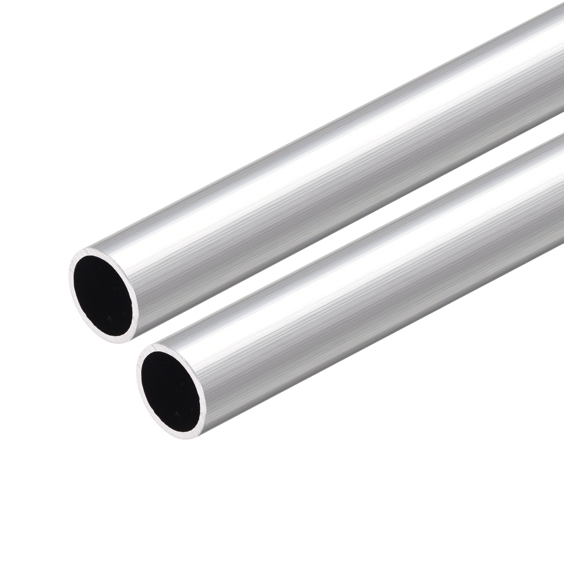 Unique Bargains 6063 Aluminum Round Tube 300mm Length 14mm OD 12mm Inner Dia Seamless Aluminum Straight Tubing 2pcs #S26032000UX3174