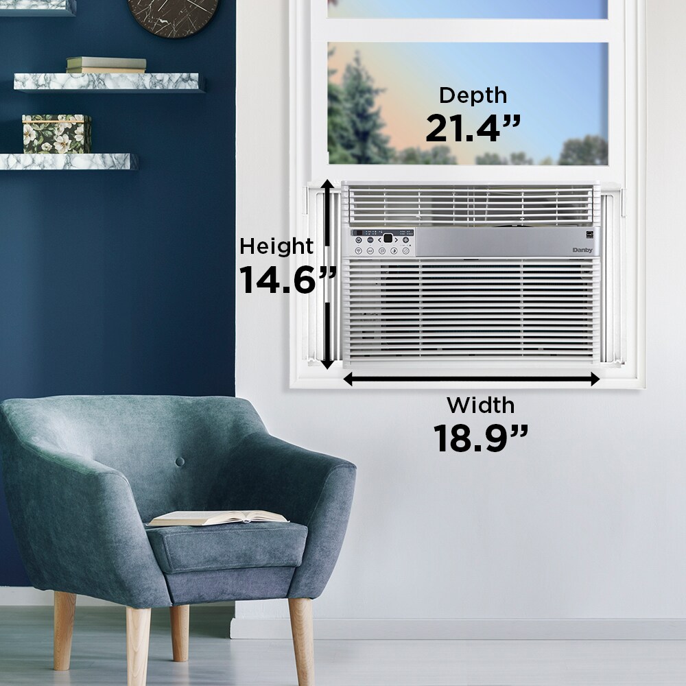 BLACK+DECKER 700-sq ft Window Air Conditioner with Remote (115