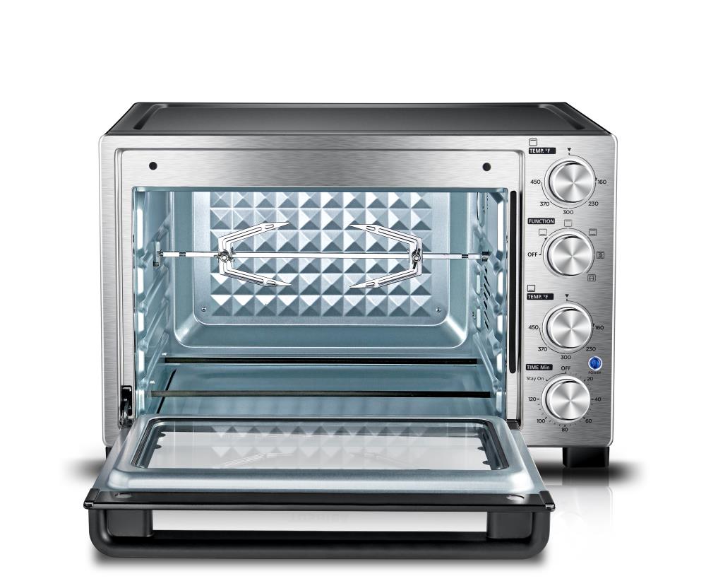 Toshiba 12-Slice Stainless Steel Convection Toaster Oven with Rotisserie  (1500-Watt) at