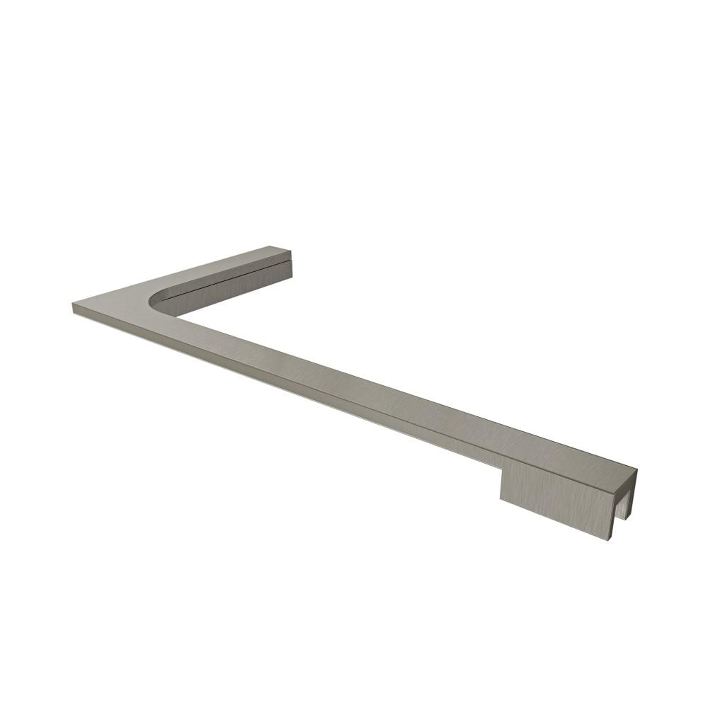 DreamLine SHDRAC20023L04 L-Bar Support Bracket 12-in (Left Wall Installation) for 10mm (3/8-in) Glass in Brushed Nickel