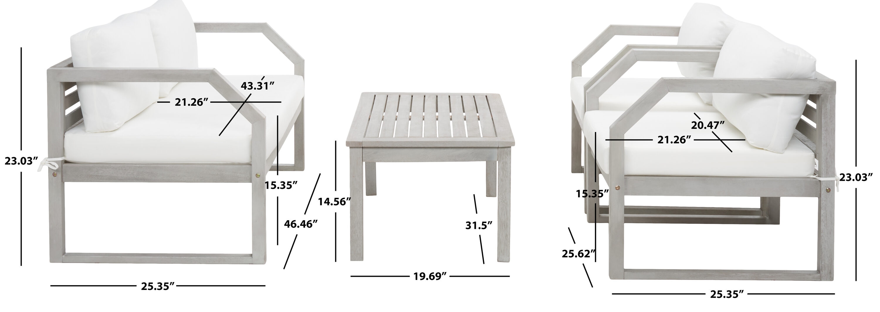 Safavieh PAT7067B Patio-Conversation-Sets - View #11