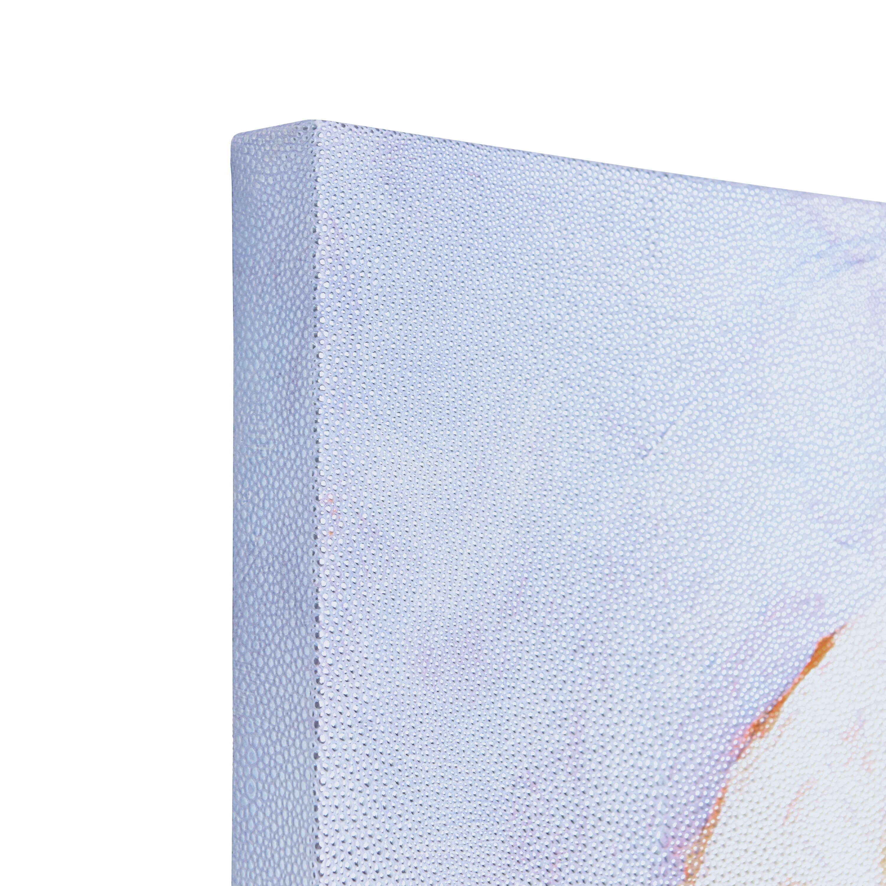 Coastal Serenity Silver Shagreen Wrapped Canvas Wall Art