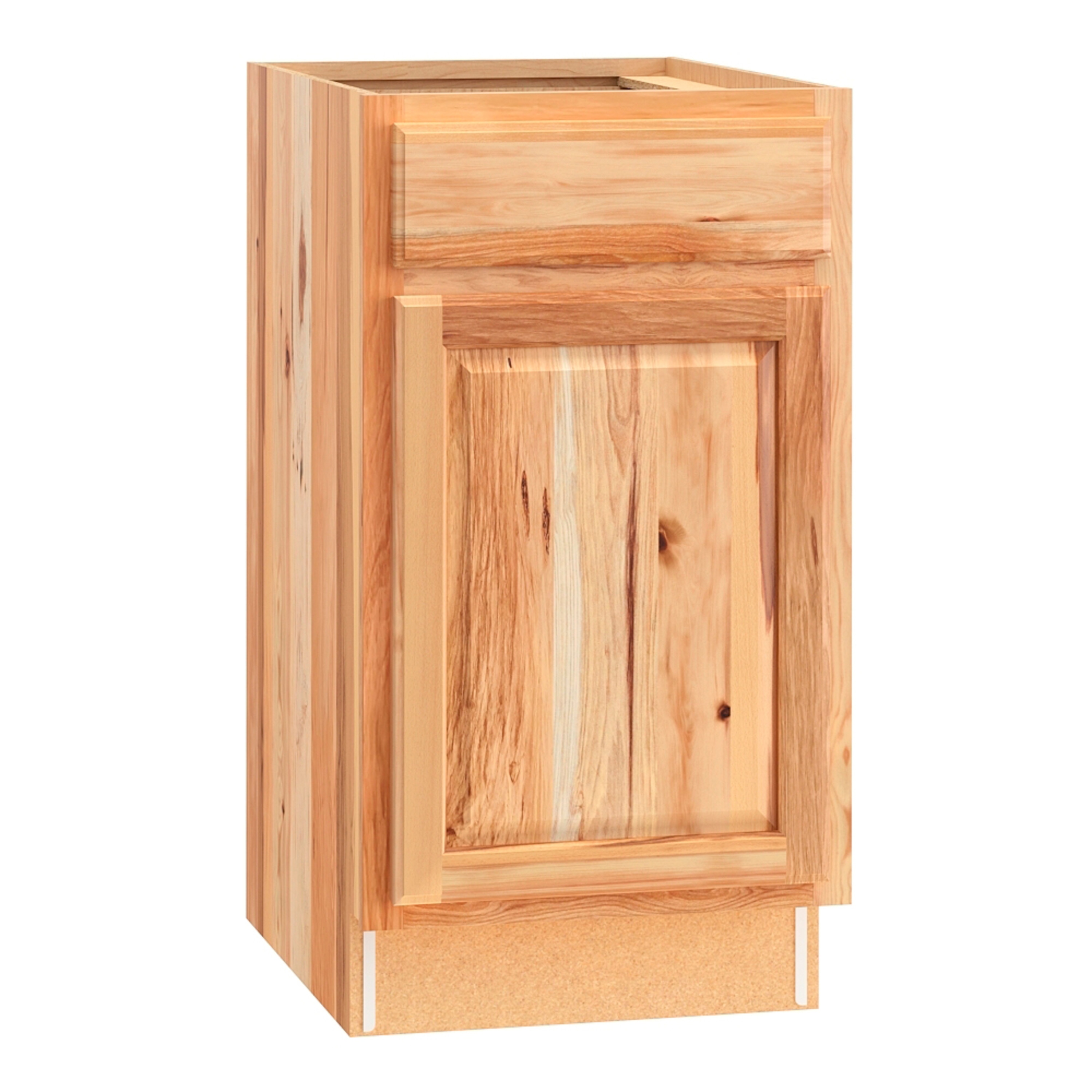 Diamond NOW 28E B18R Denver 18-in W x 35-in H x 23.75-in D Natural Rustic Hickory Base Fully assembled Cabinet (Raised Panel Square)