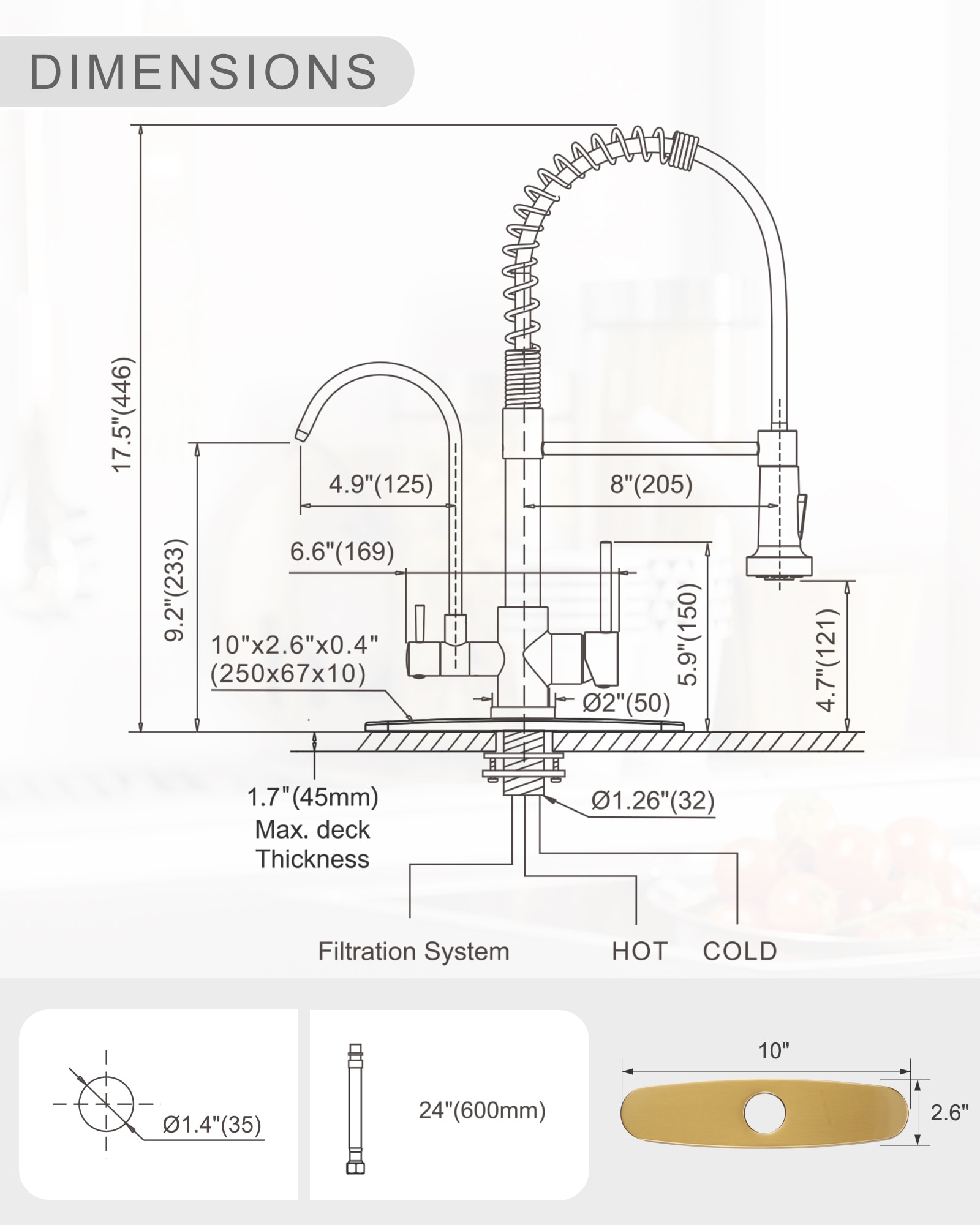 WOWOW 2317600G Kitchen-Faucets - View #6