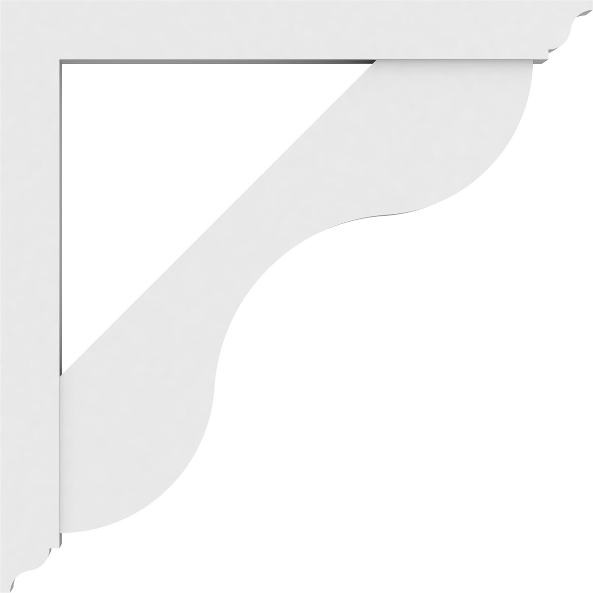 Ekena Millwork BKTP03X30X30CAR01 Exterior-Brackets-Braces - View #3