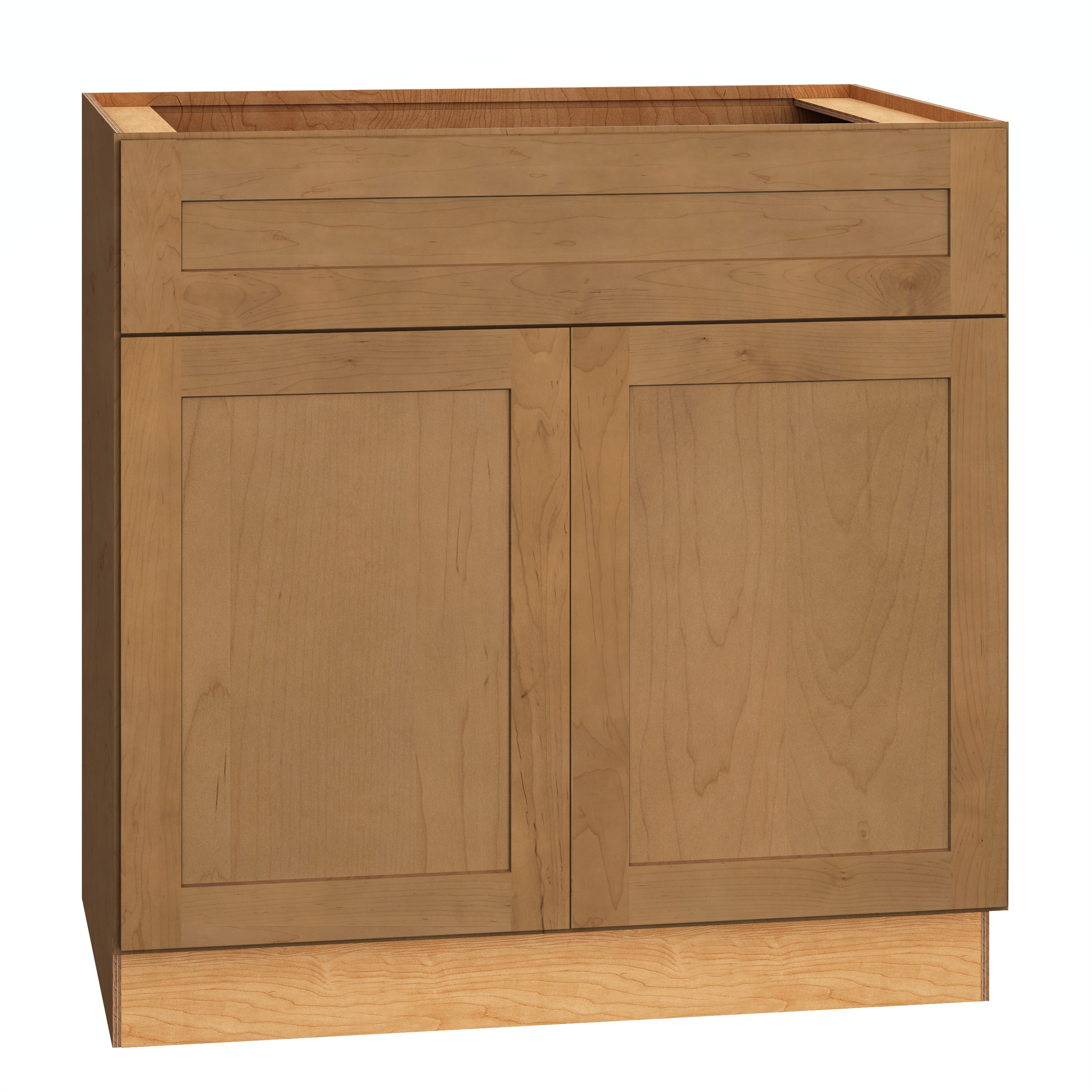 Diamond Express 62L-B36 Jamestown 36-in W x 34.5-in H x 24-in D Sahara Brown Base Fully assembled Plywood Cabinet (Recessed Panel Shaker)