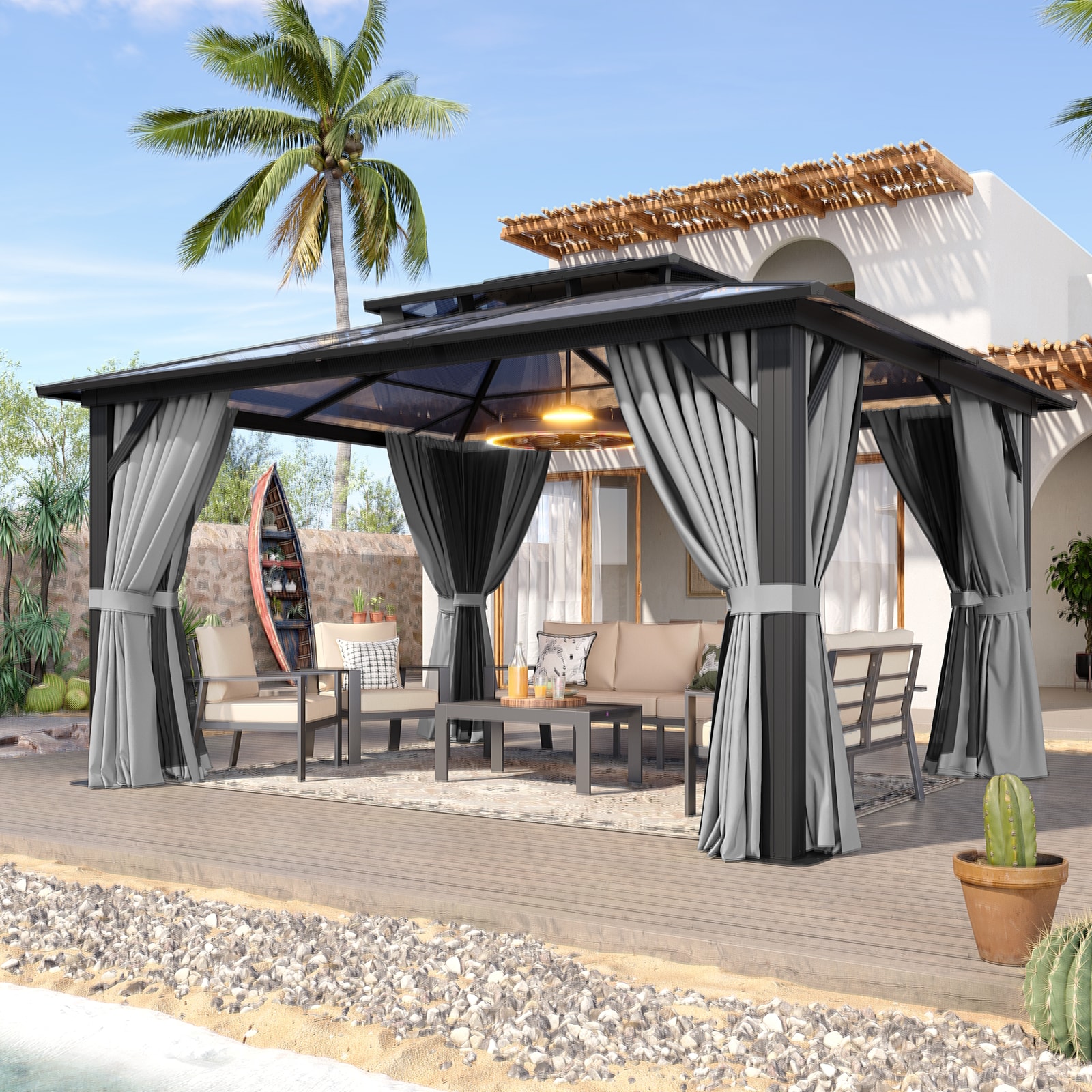 AOXUN AX-401G13 Wood-Resin-Gazebos - View #8