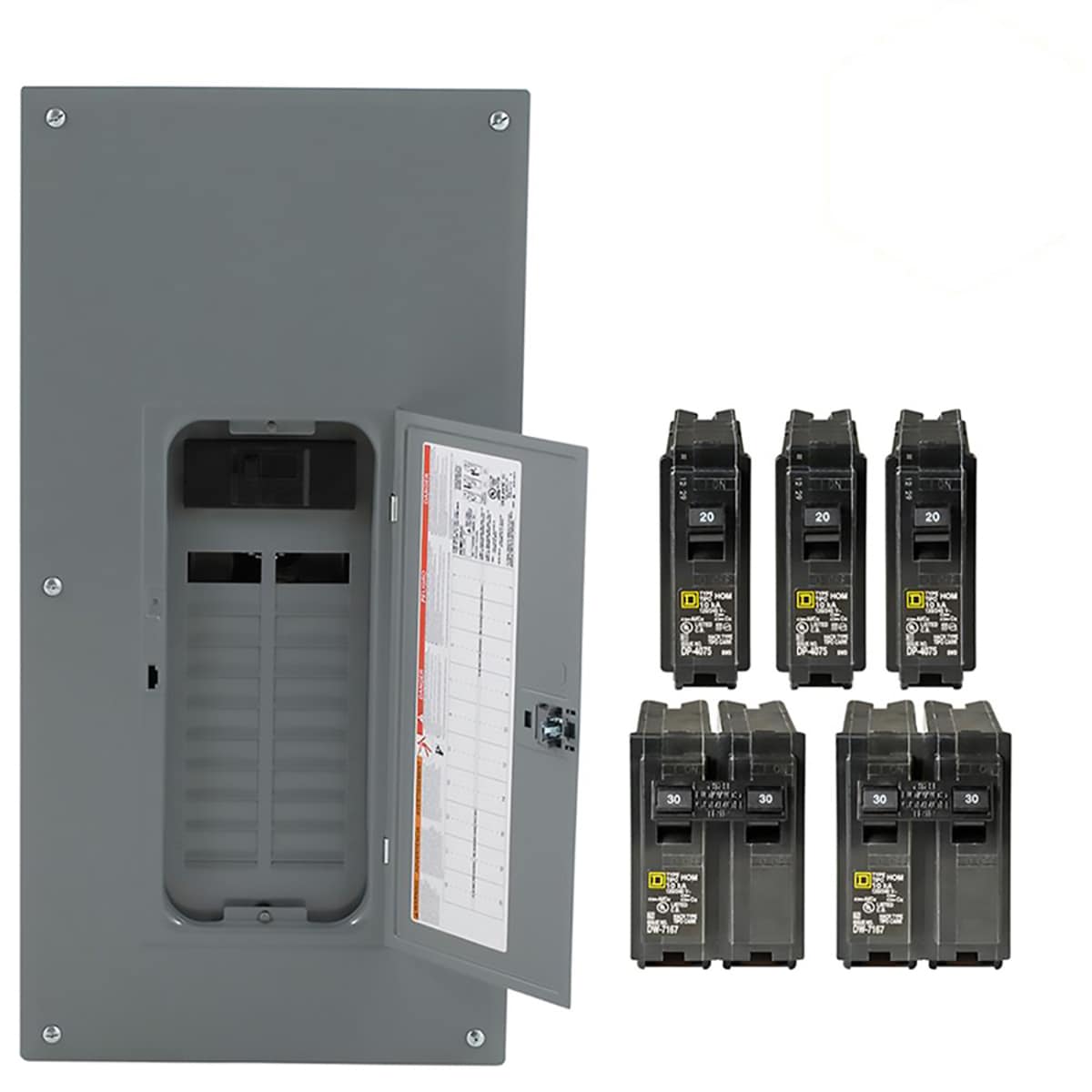 Square D 200 Amp Load Center Main Breaker Panel Electrical 40 Circuit 20 Space