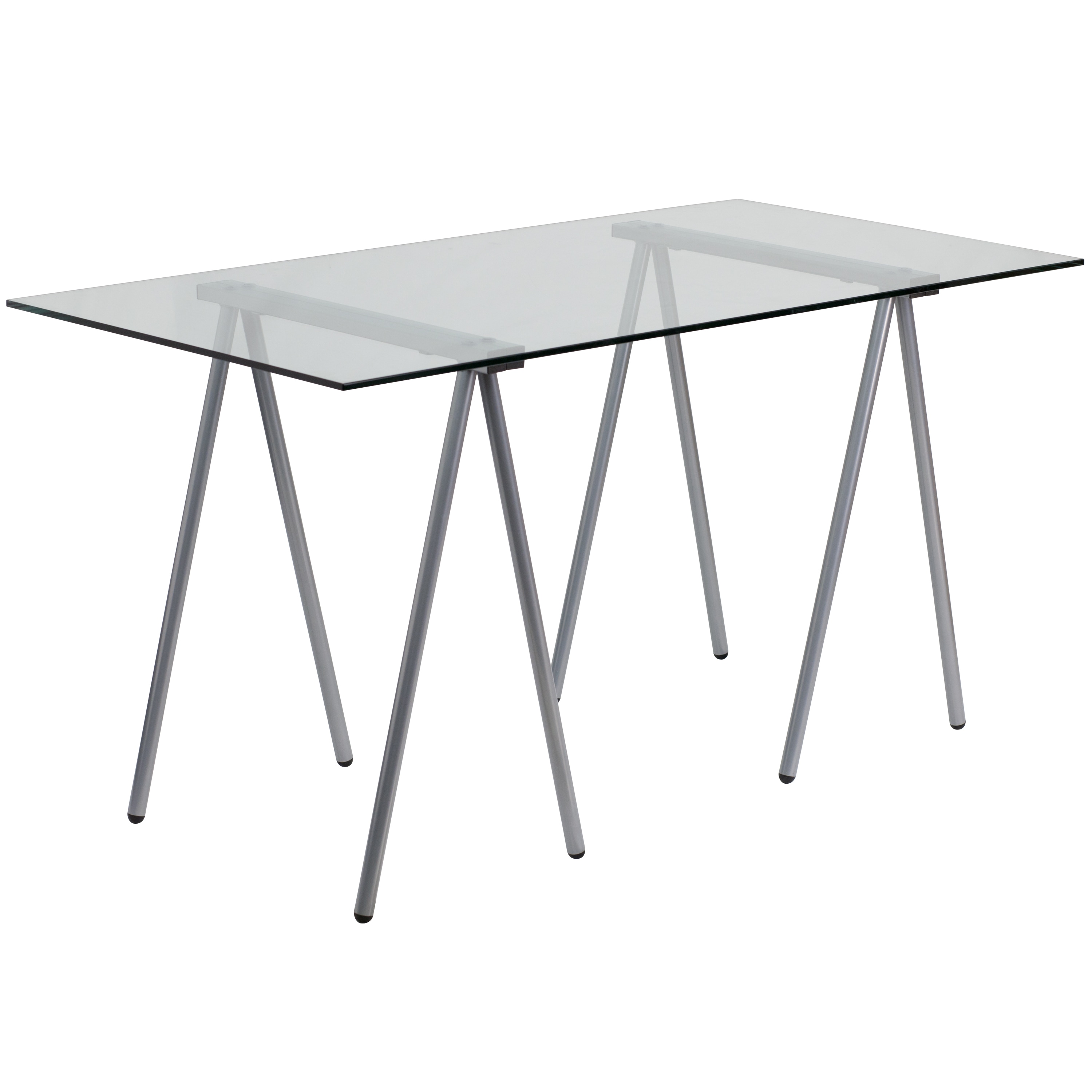 Flash Furniture 847254054171 55.06-in Clear Modern/Contemporary Computer desk