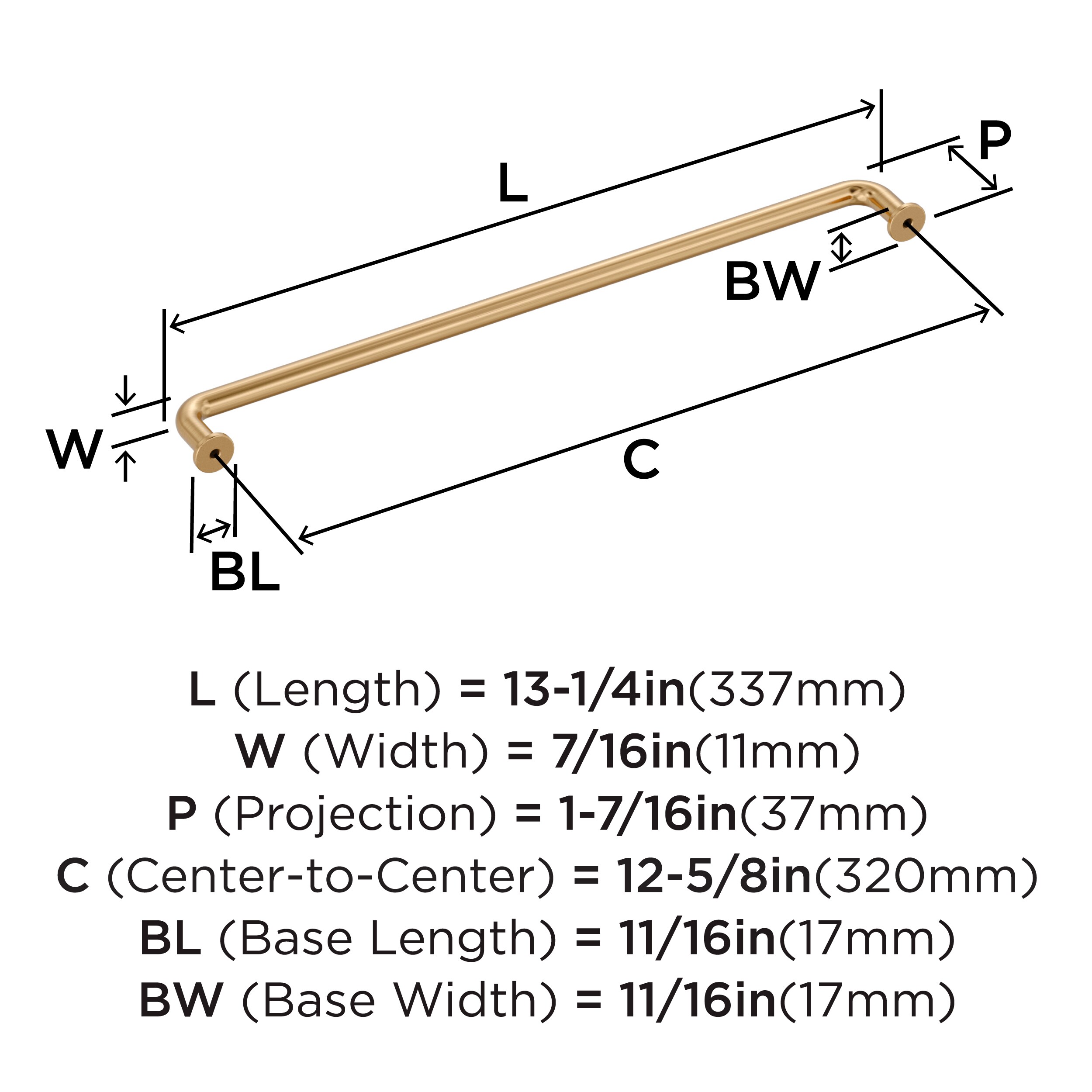 Amerock BP36966CZ Cabinet-Pulls - View #3