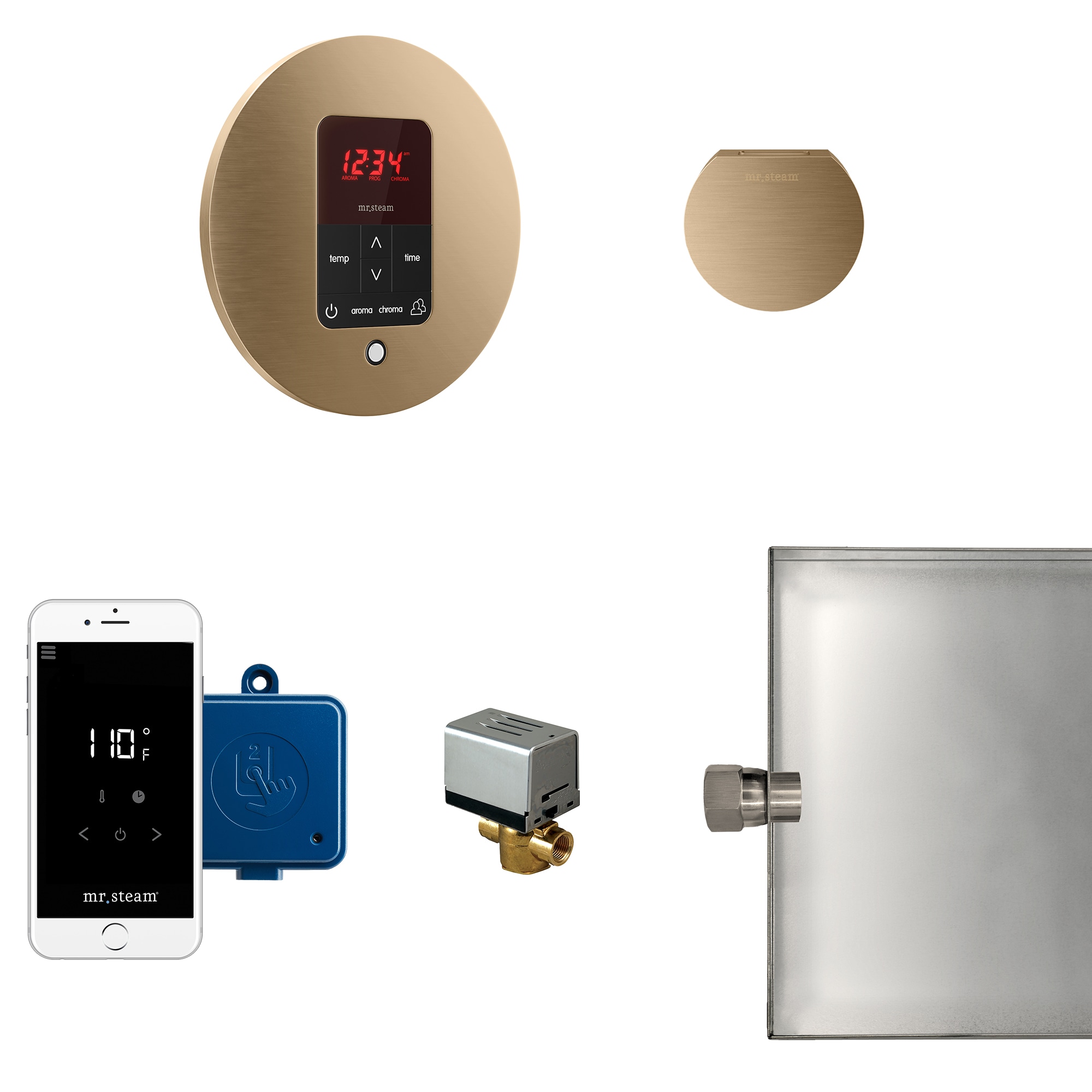 Mr. Steam MSBUTLER1RD-BB 120-Watt Brushed Bronze Steam generator control kit