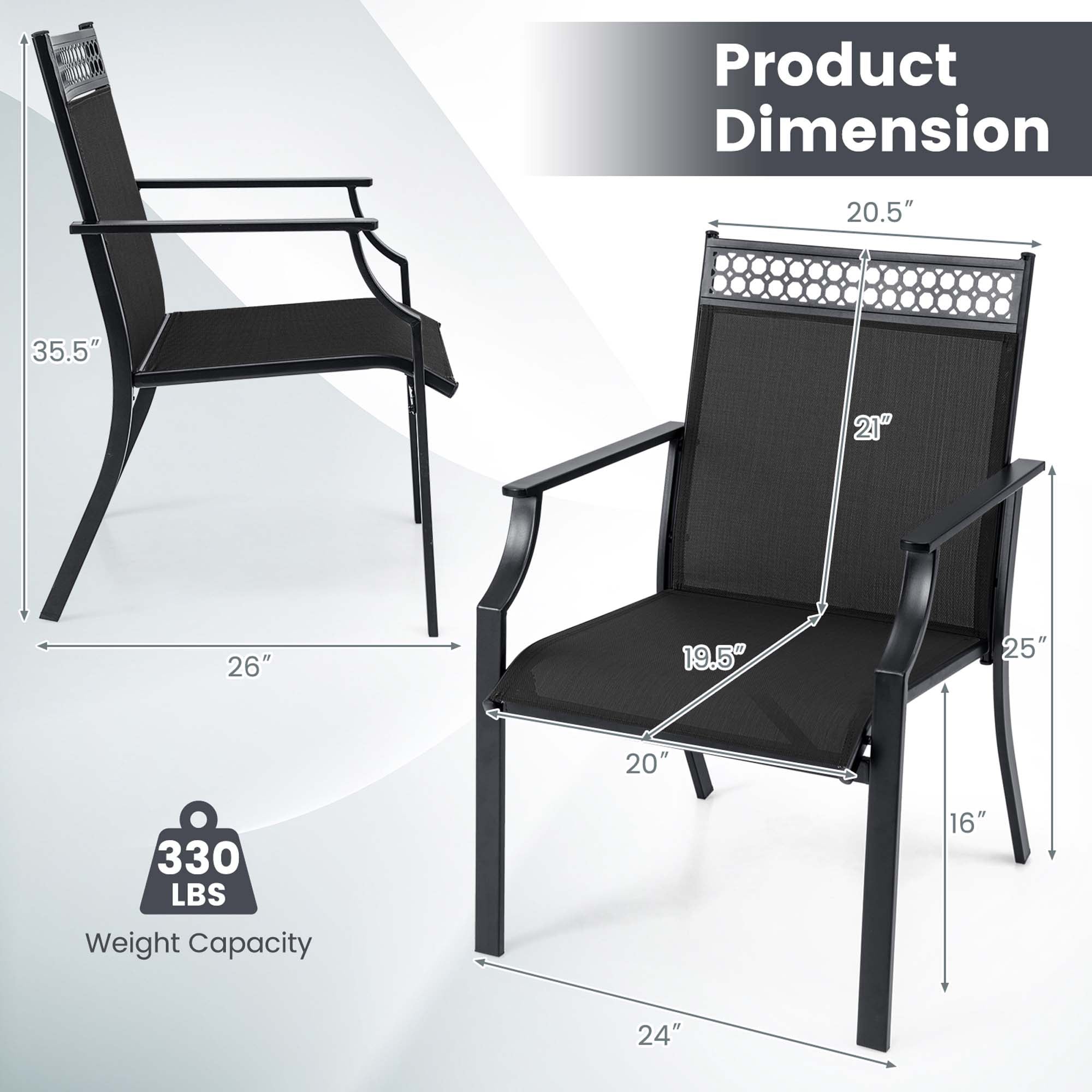 Costway HCST05580 Patio-Chairs - View #2