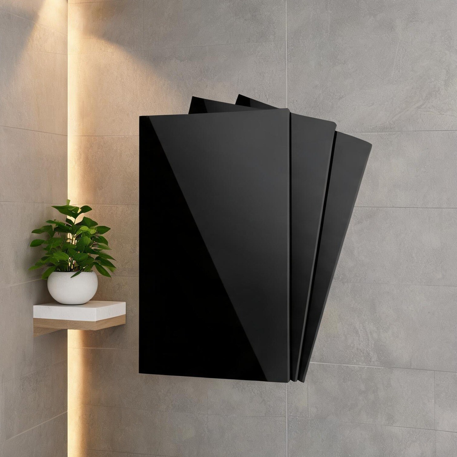 Naturefalls Classic black wood replacement bathroom vanity side panel for modern bathroom updates