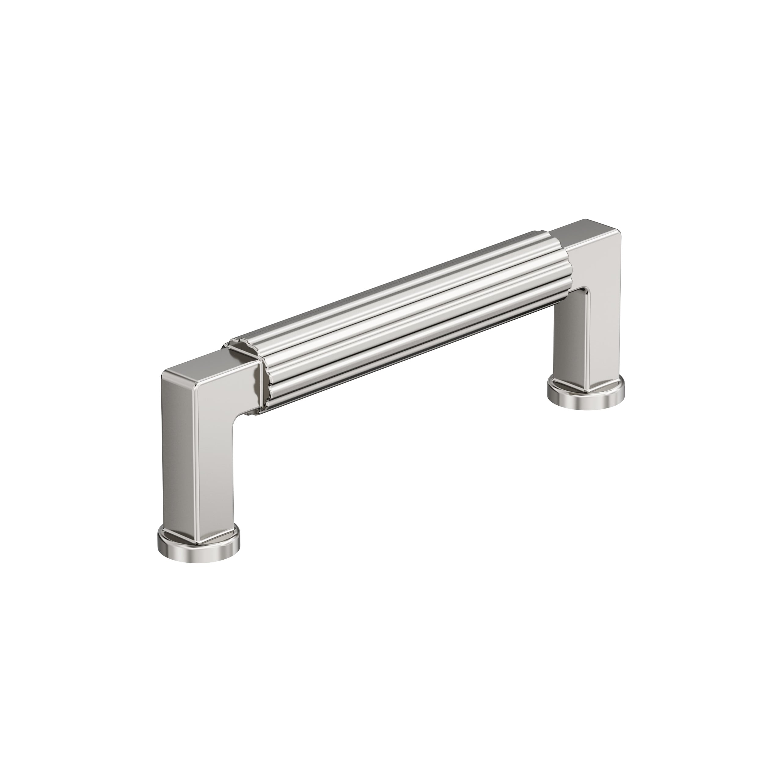 Amerock BP37643PN Ballard 3-3/4-in , 96mm Center to Center Polished Nickel Cylindrical Bar Drawer Pull